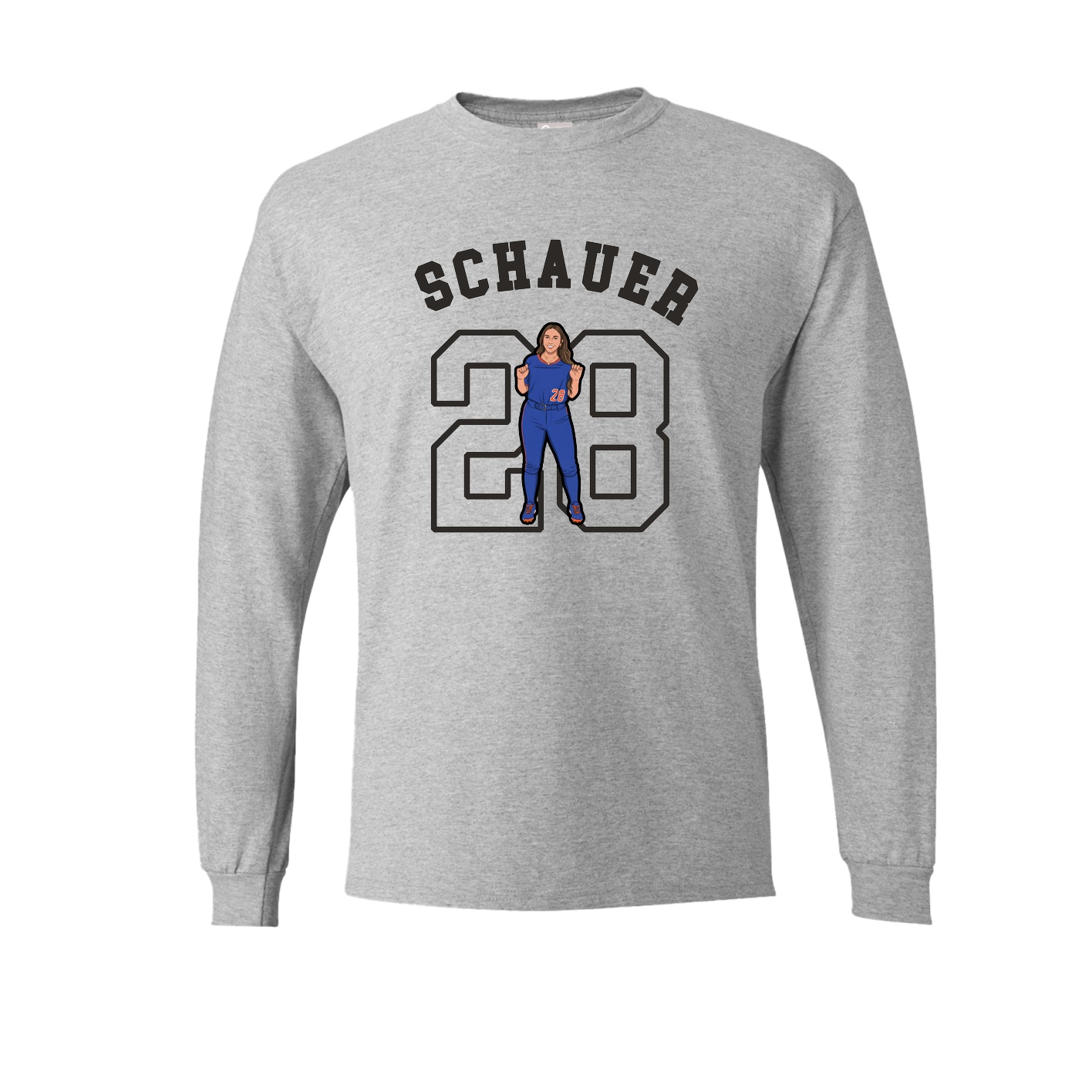 Long Sleeve Tee — Shirsey Arch in Grey