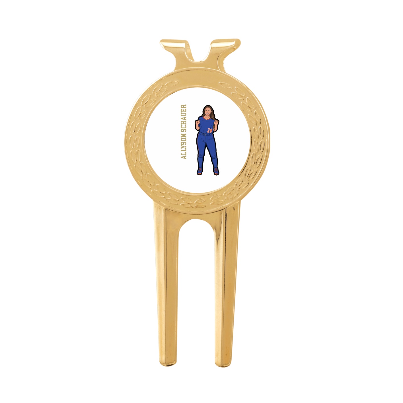 Divot Tool with Ball Marker — Name Vertical in Classic