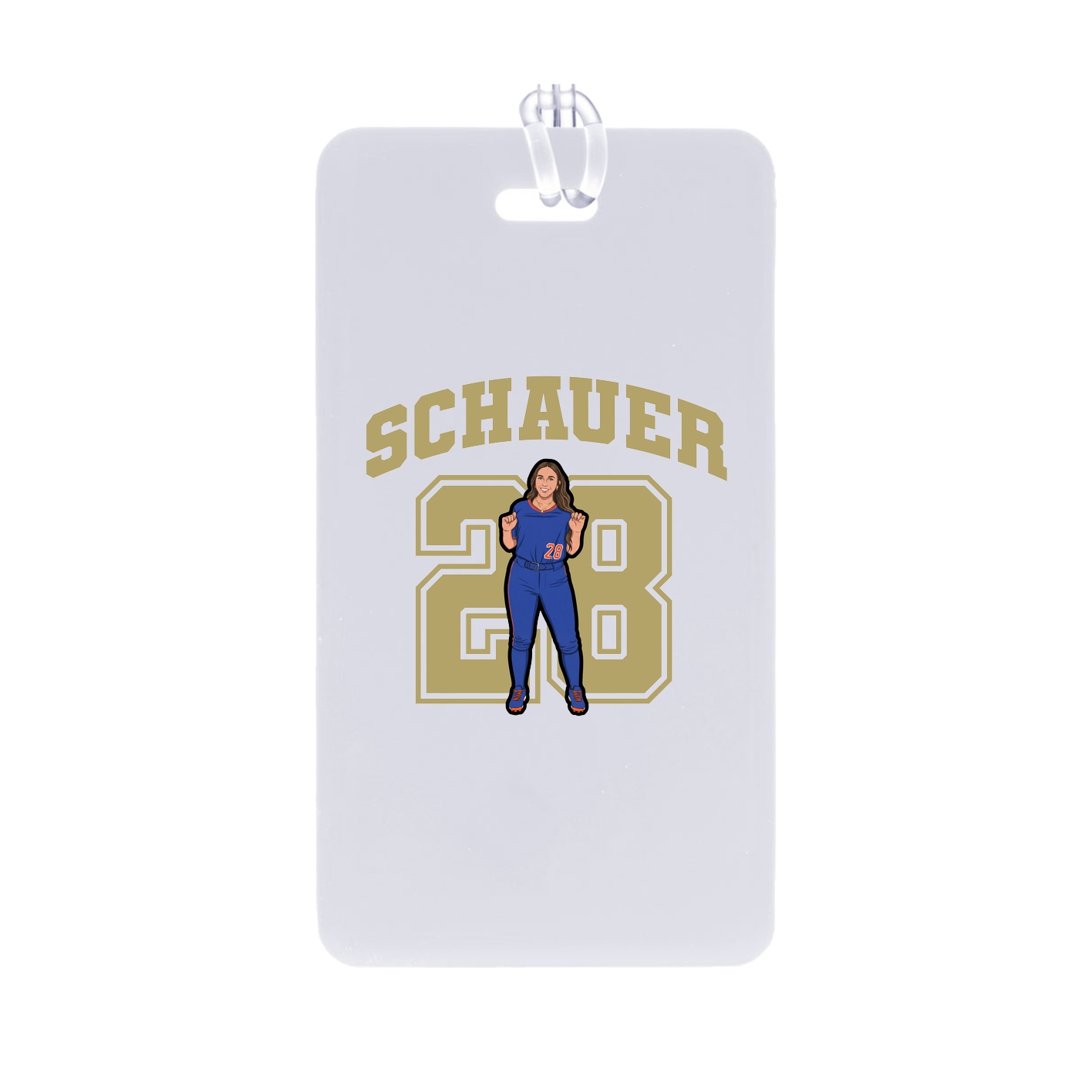 Bag Tag — Number in Classic