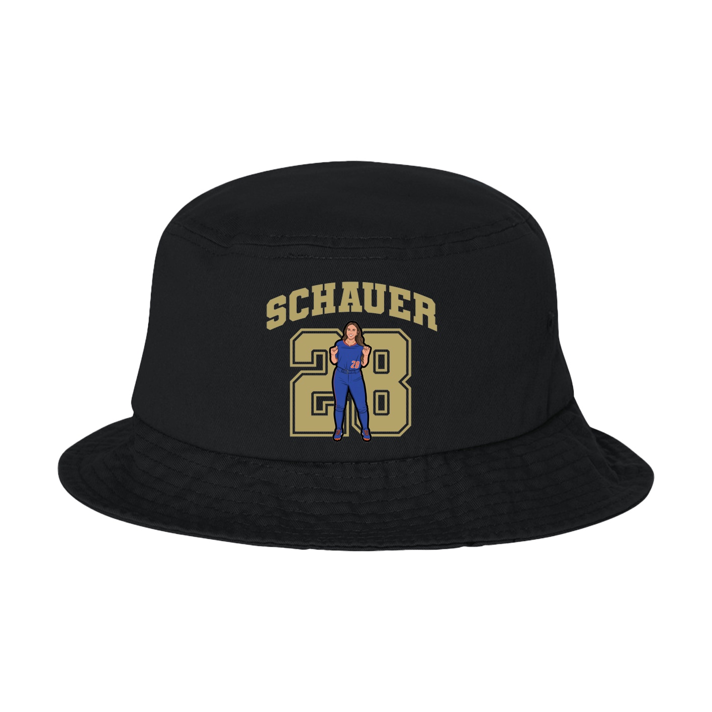 Bucket Cap — Number in Black