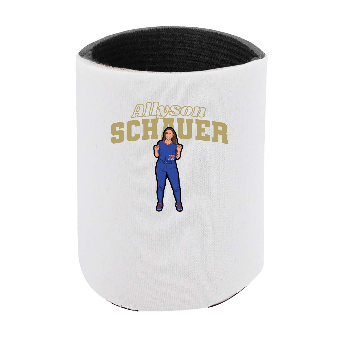 Can Holder — Name Arch in White