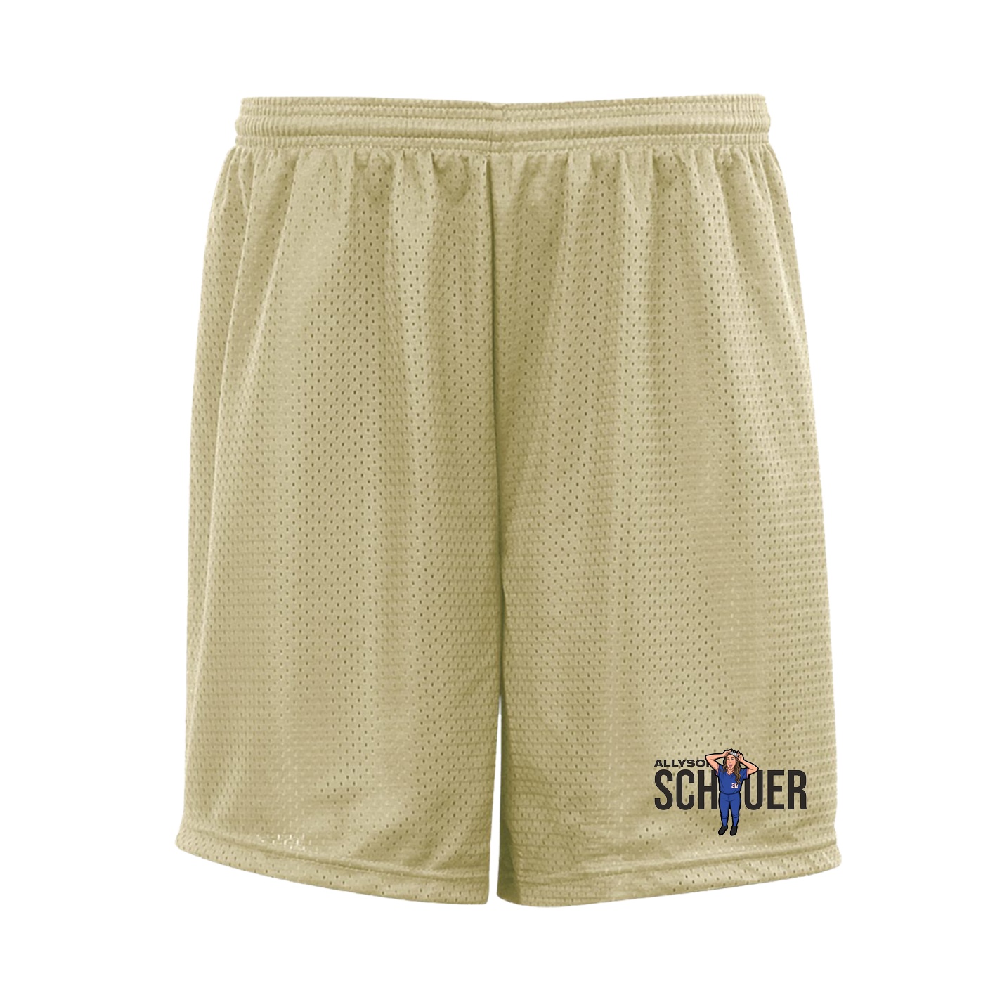 Shorts — Player Name in Vegas Gold