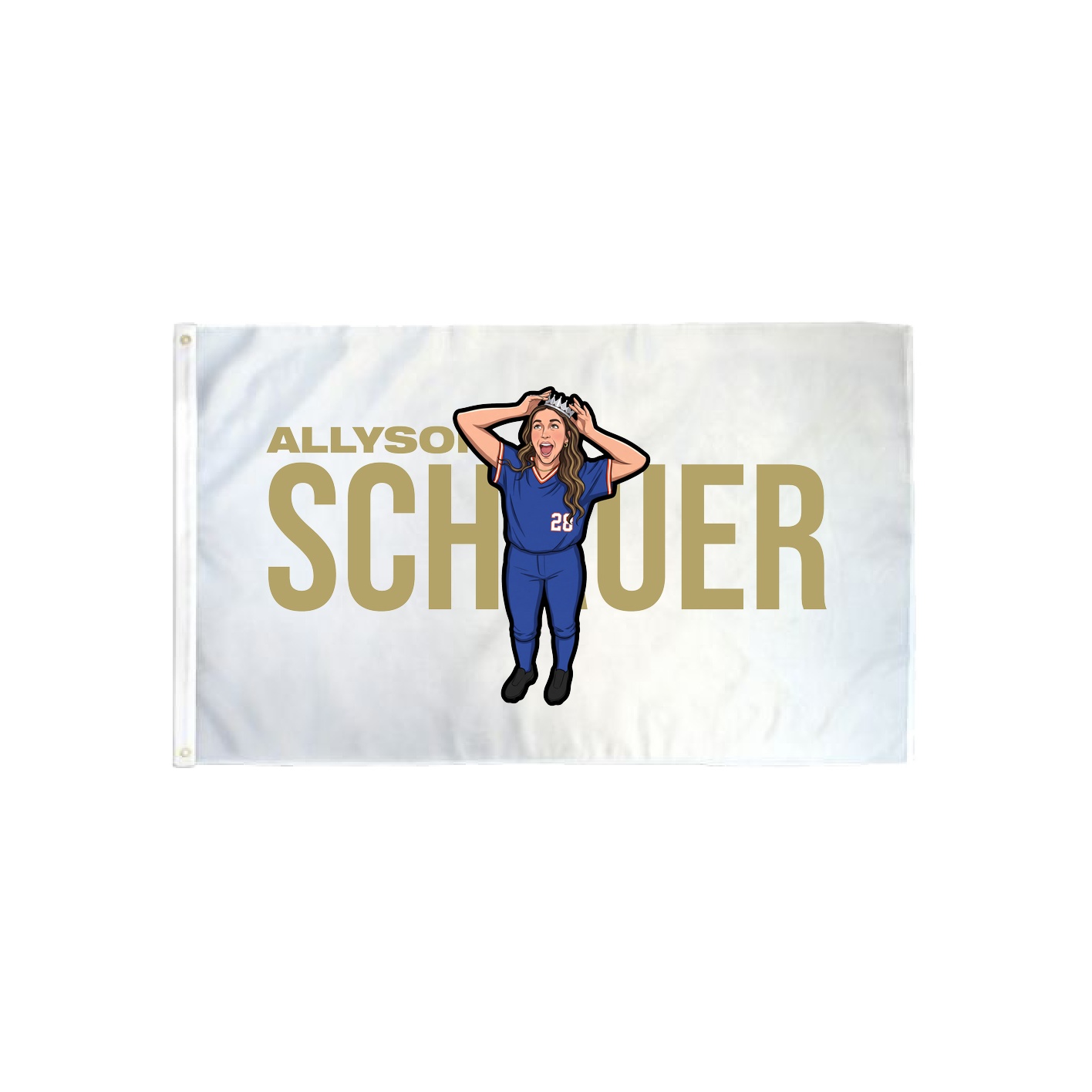 3x5 Flag — Player Name in Classic