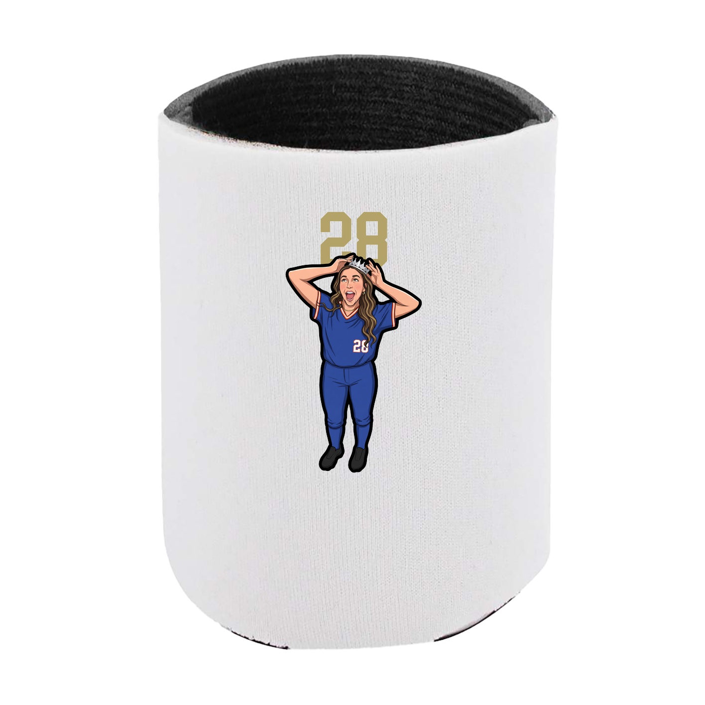 Can Holder — Number Top in White