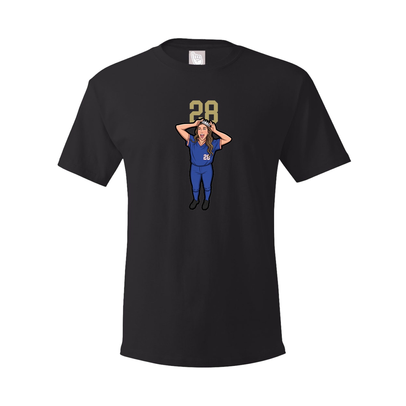 Tee — Number Top in Black