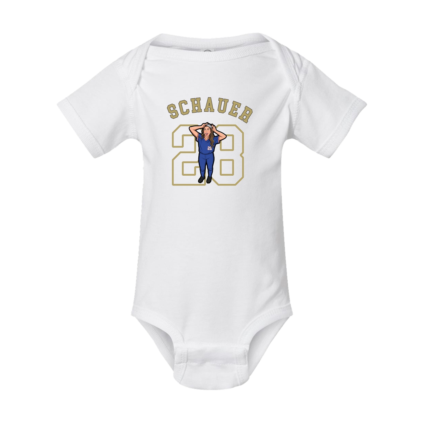 Baby Onesie — Shirsey Arch in White