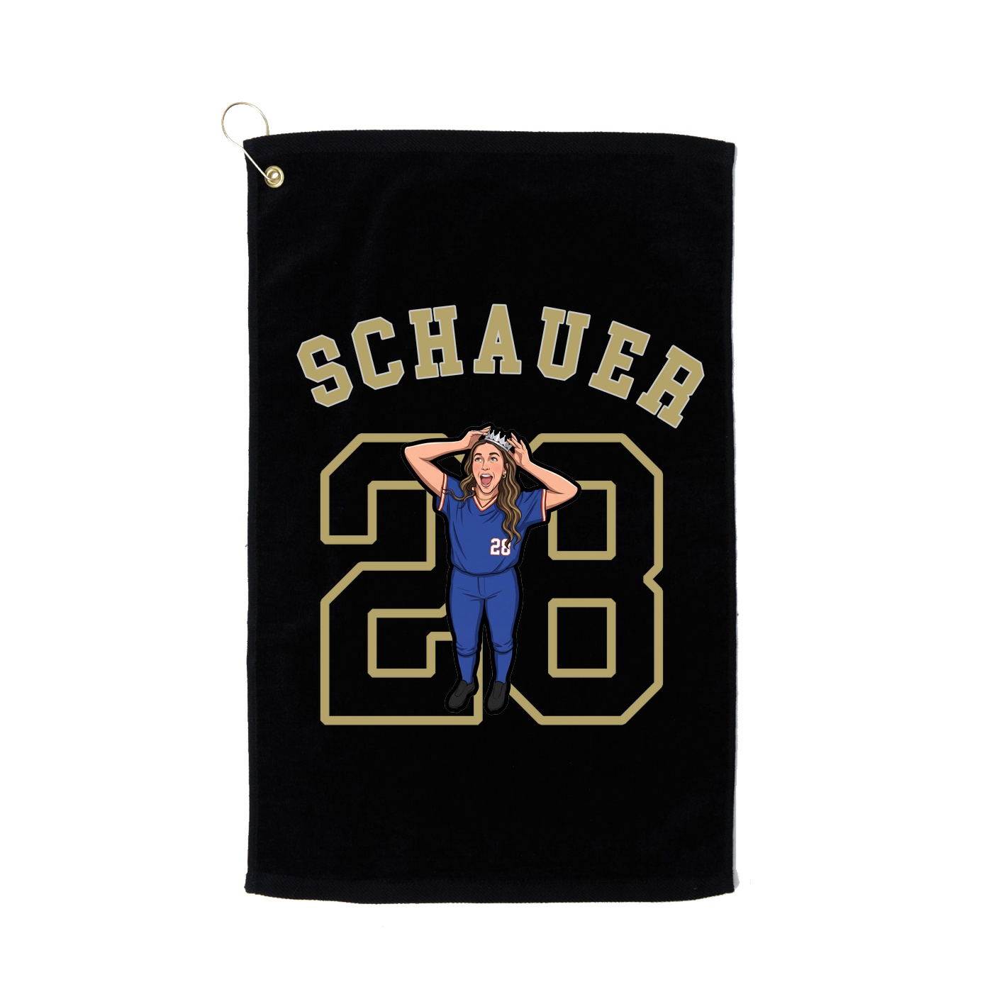Golf Towel — Shirsey Arch in Black