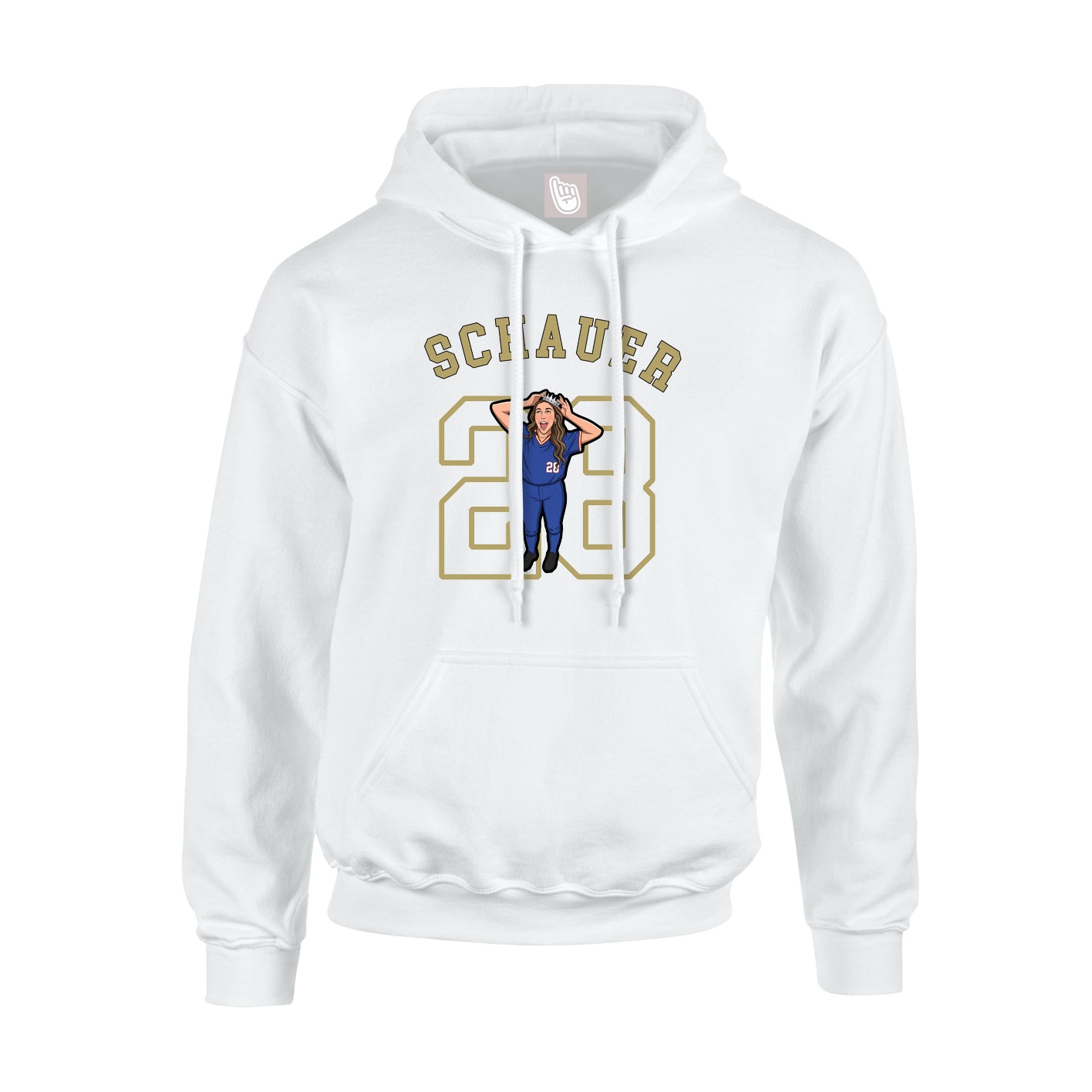 Hoodie — Shirsey Arch in White