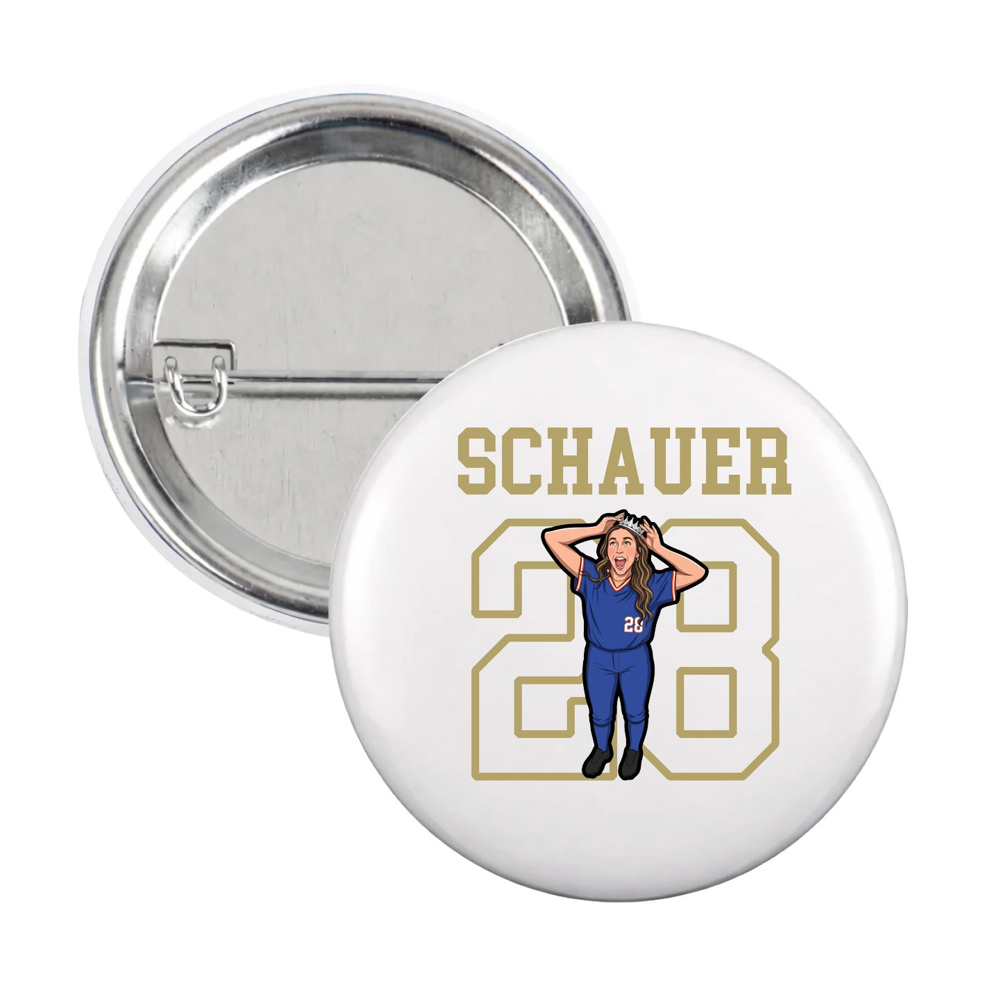 Game Day Button — Shirsey in White