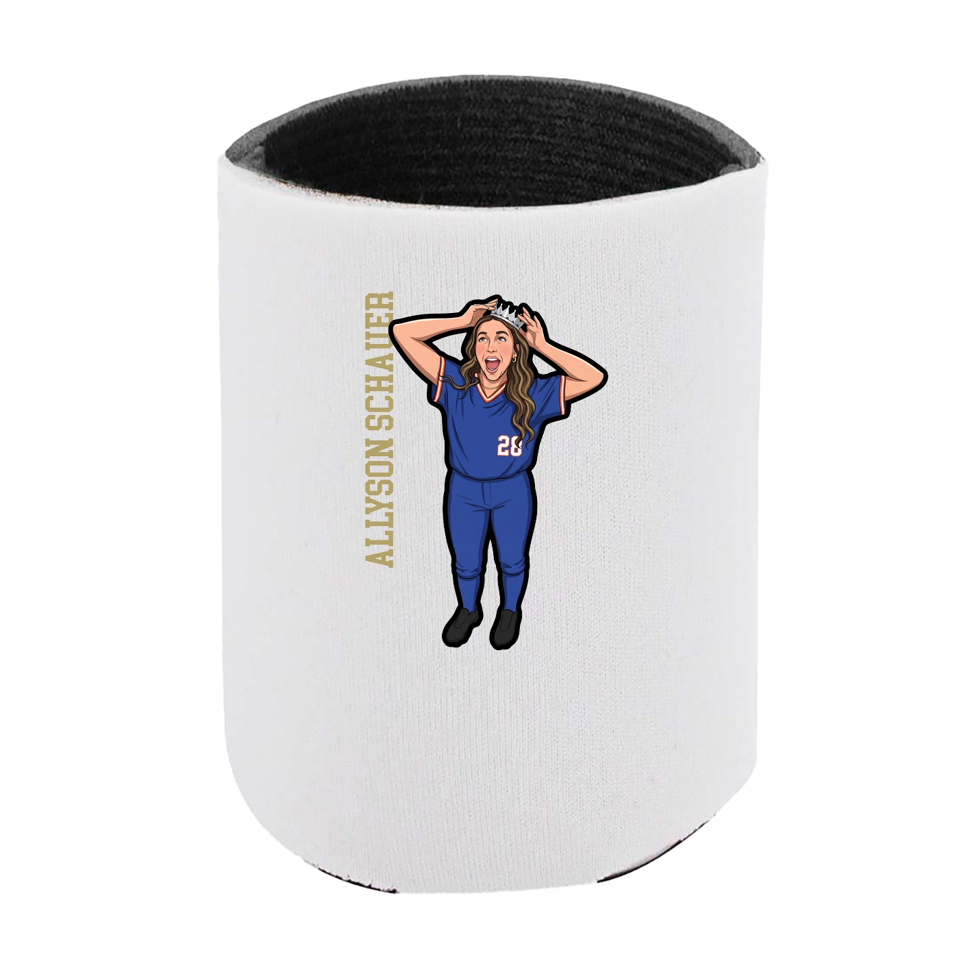 Can Holder — Name Vertical in White