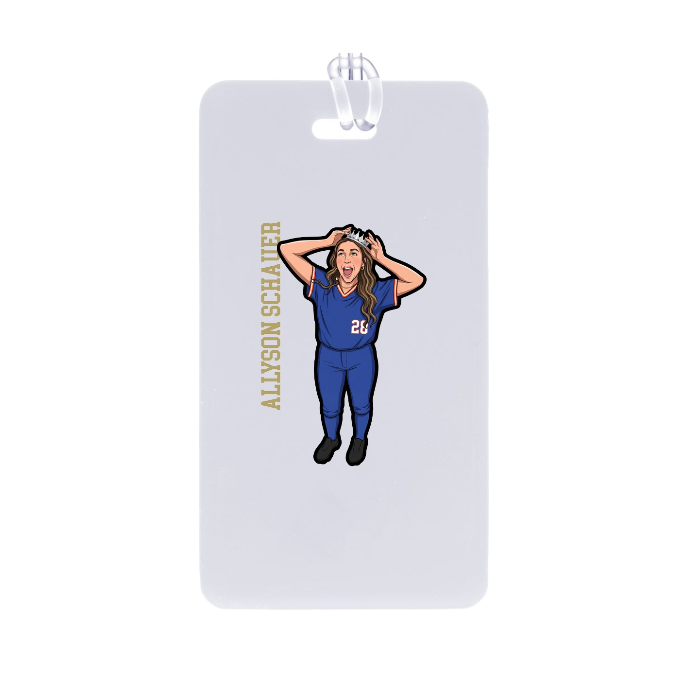 Bag Tag — Name Vertical in Classic