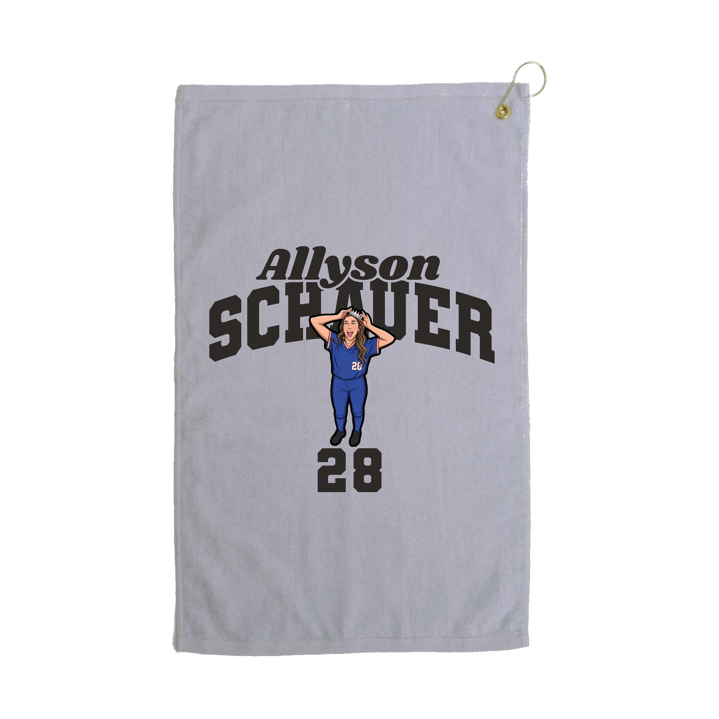 Golf Towel — Signature Arch in Grey