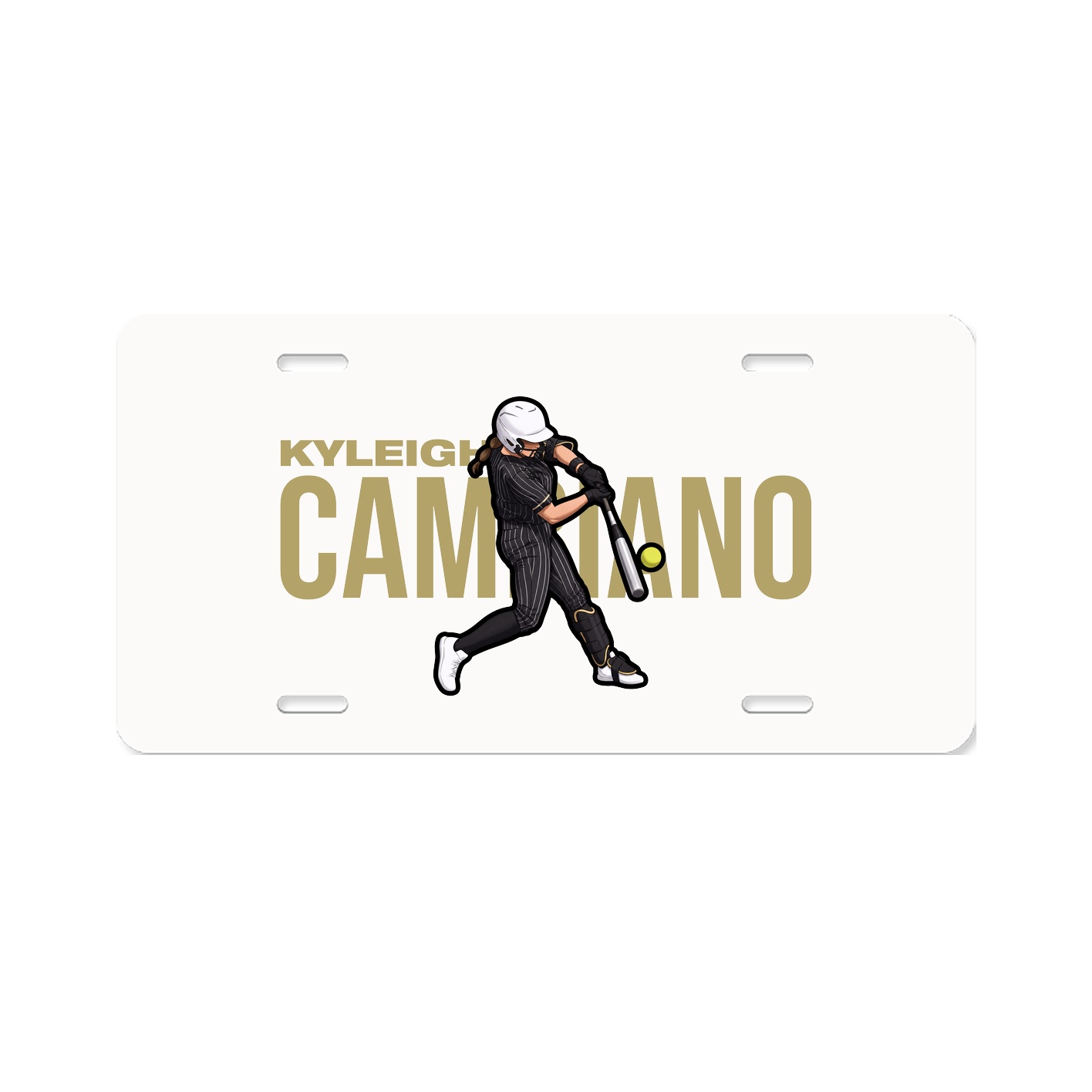 License Plate — Player Name in Classic