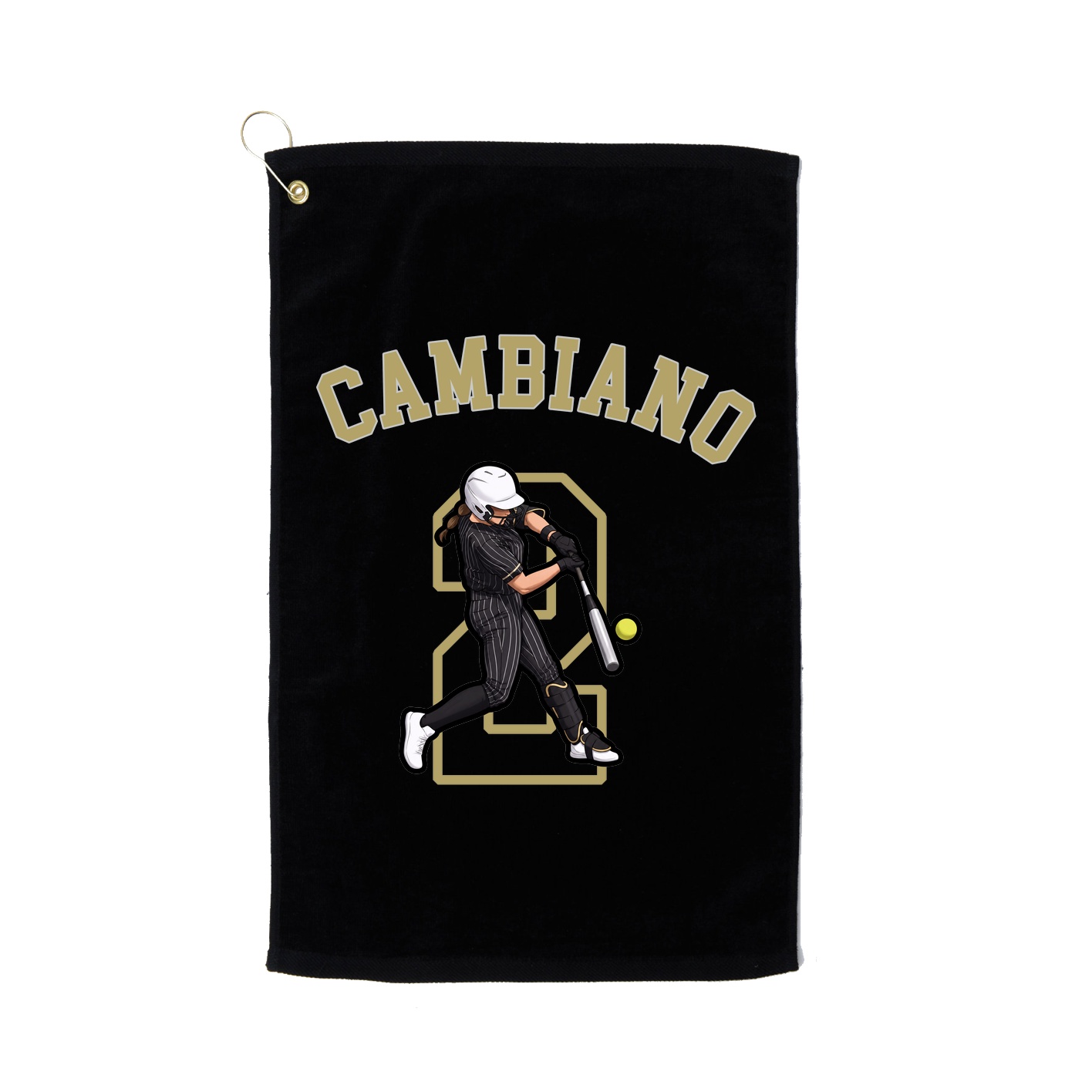Golf Towel — Shirsey Arch in Black