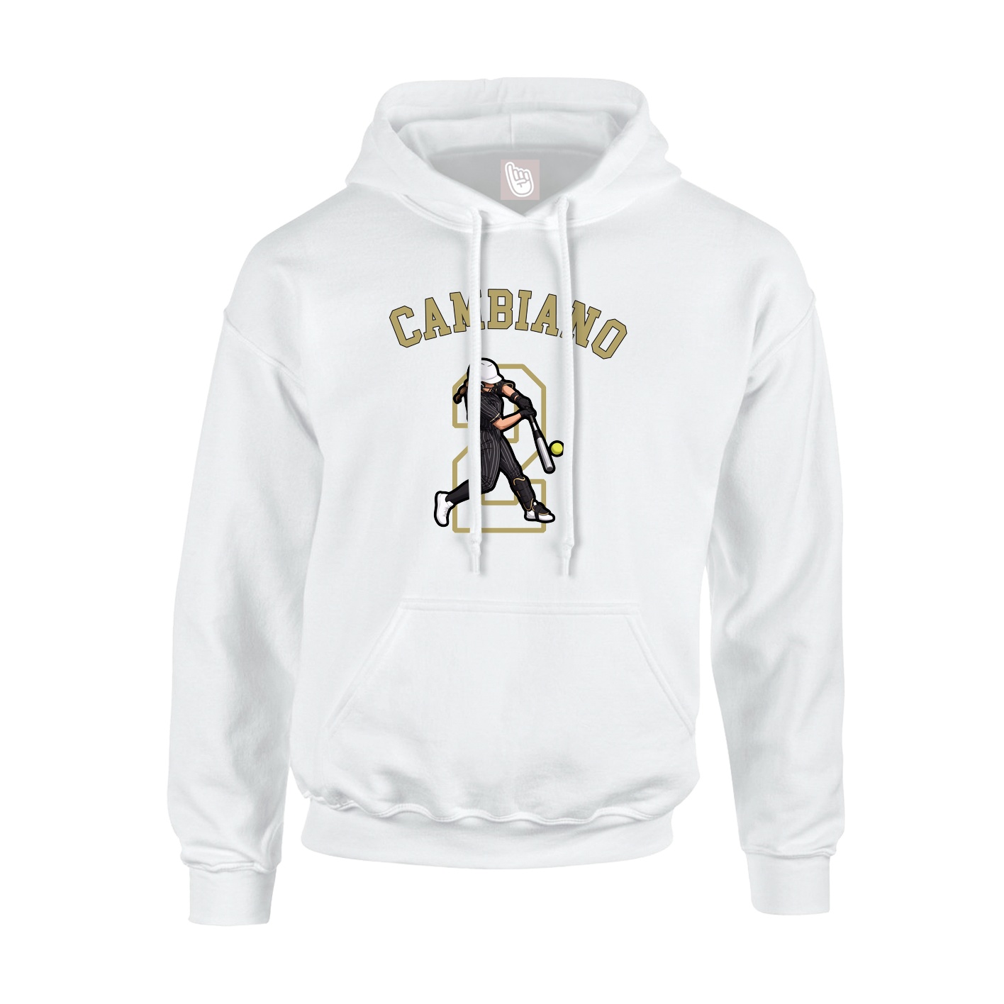 Youth Hoodie — Shirsey Arch in White