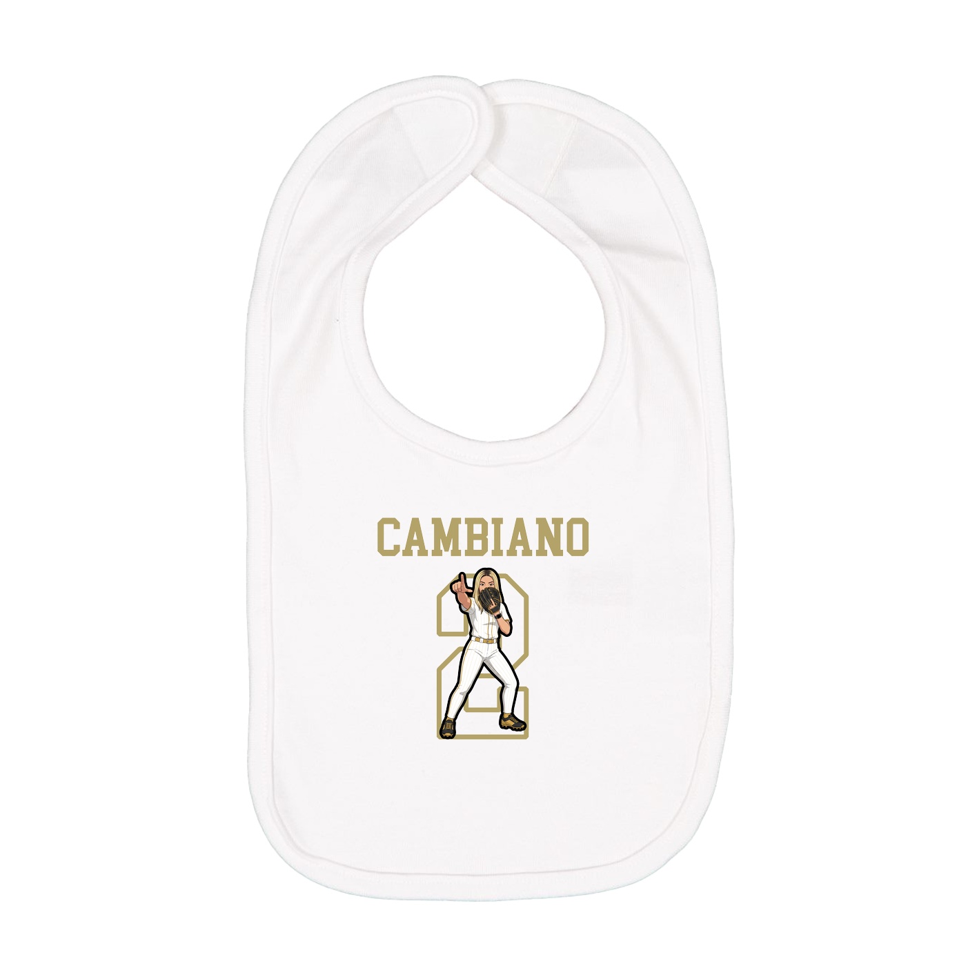 Infant Bib — Shirsey in White
