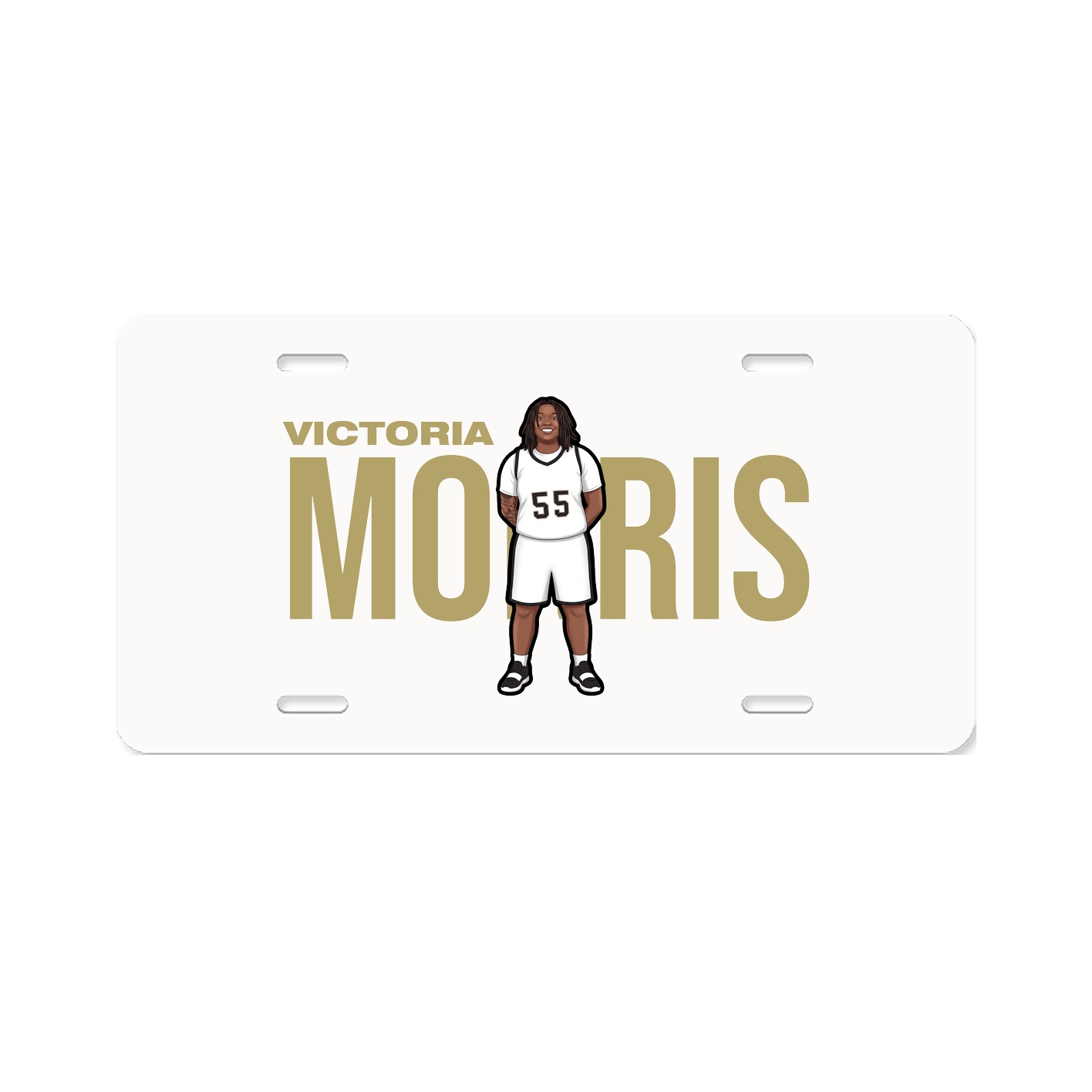 License Plate — Player Name in Classic