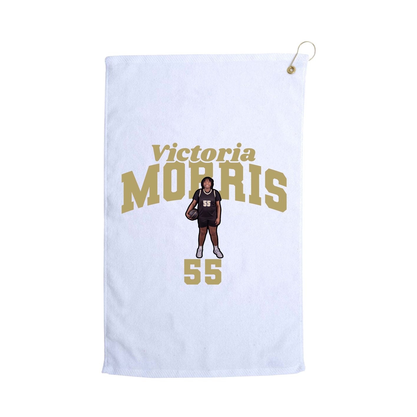 Golf Towel — Signature Arch in White