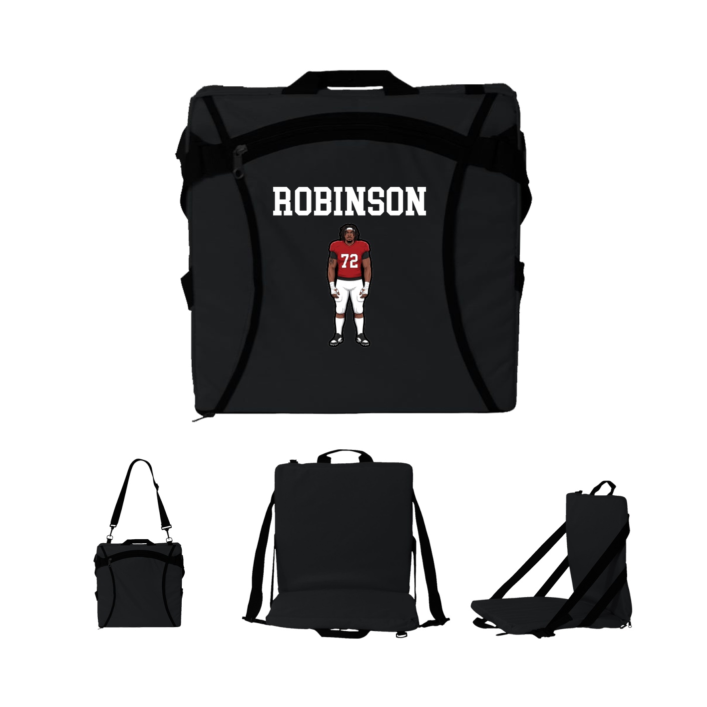 Folding Stadium Seat — Shirsey in Black