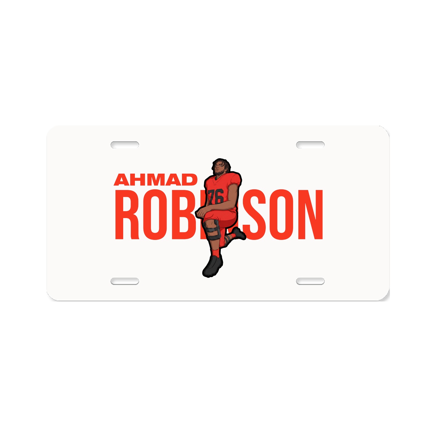 License Plate — Player Name in Classic