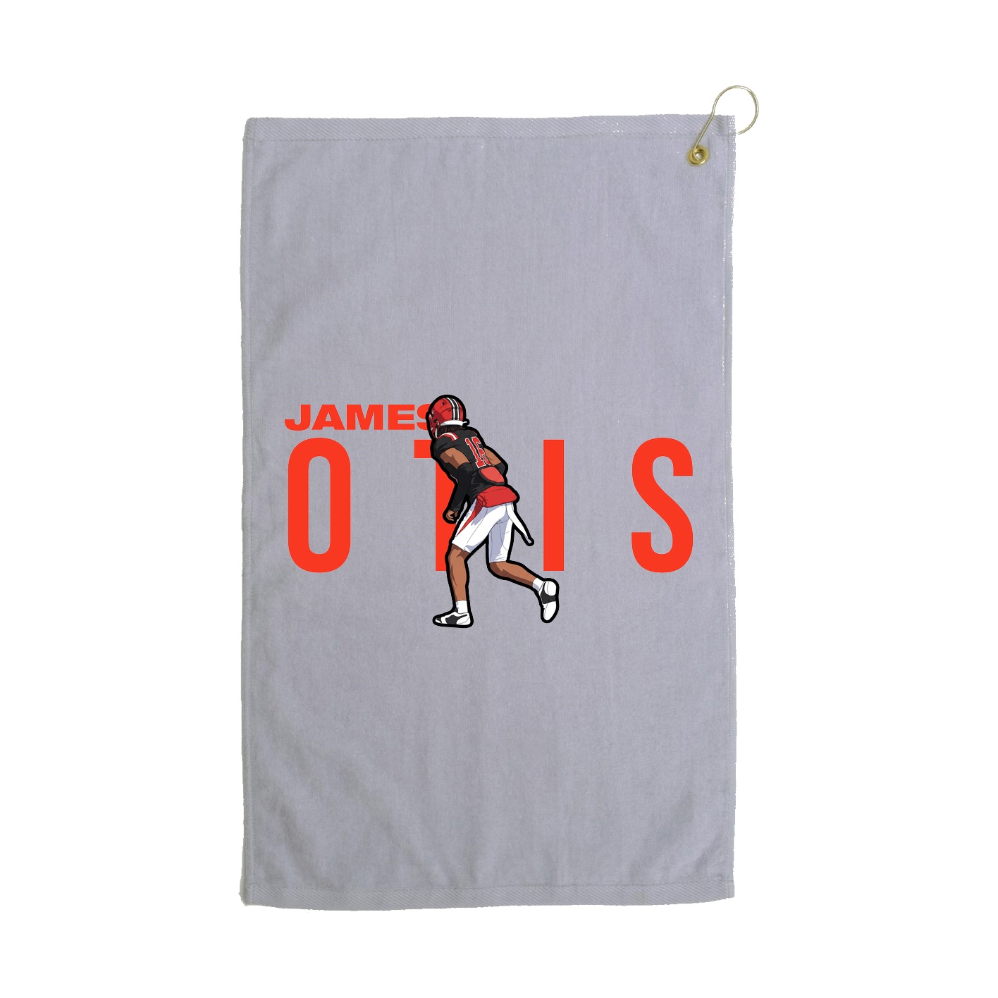 Golf Towel — Player Name in Grey