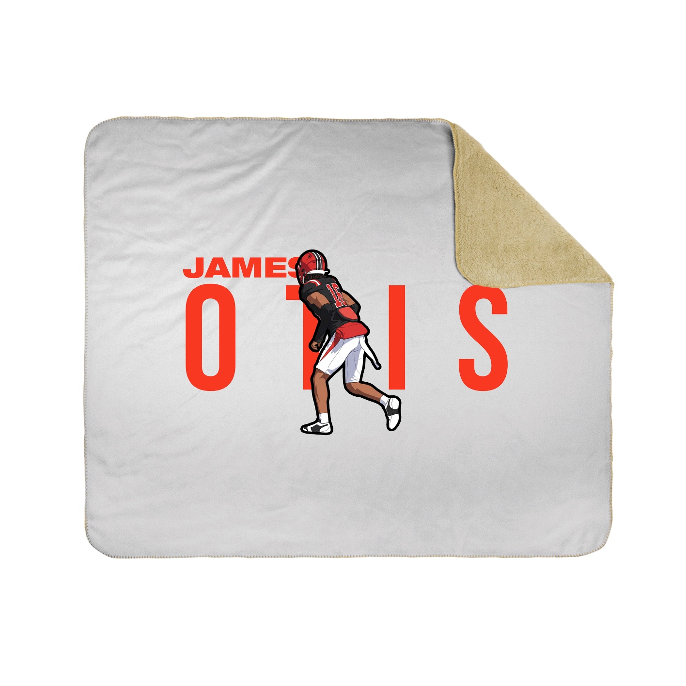 Throw Blanket — Player Name in White