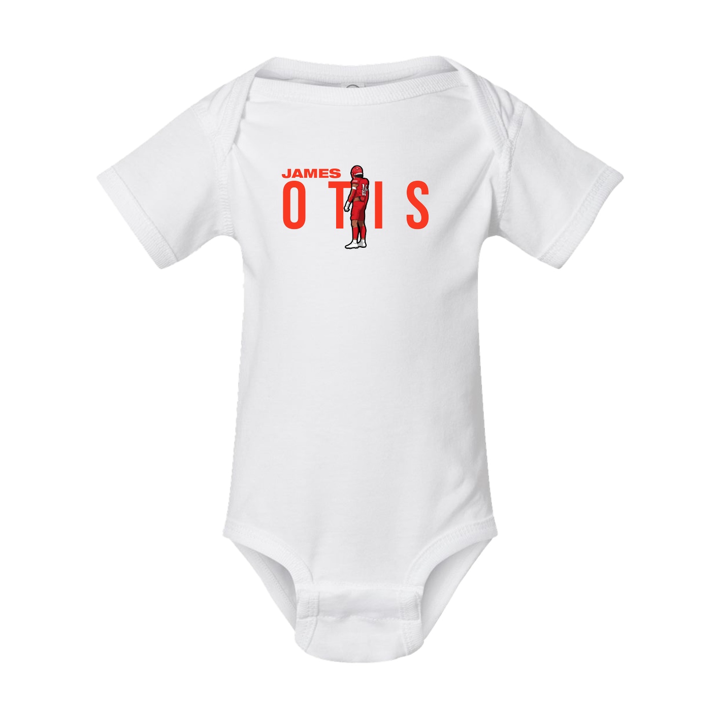 Baby Onesie — Player Name in White