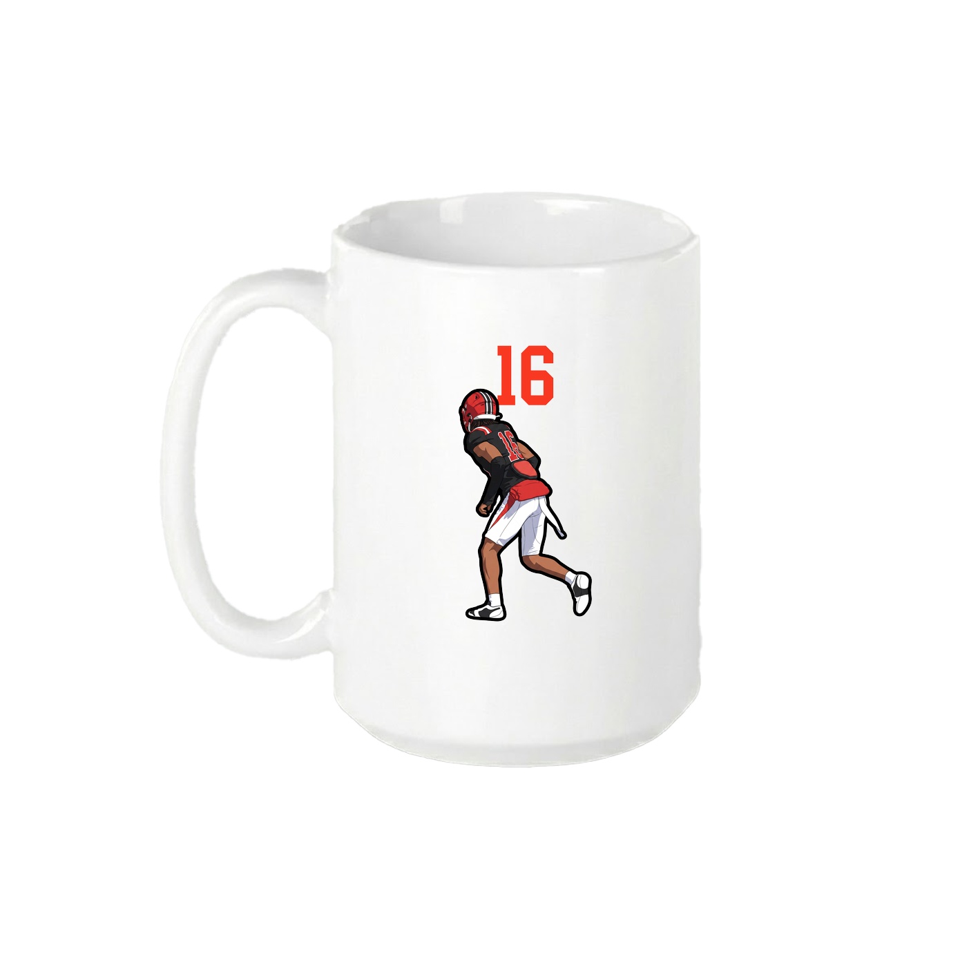 15oz Coffee Mug — Number Top in White