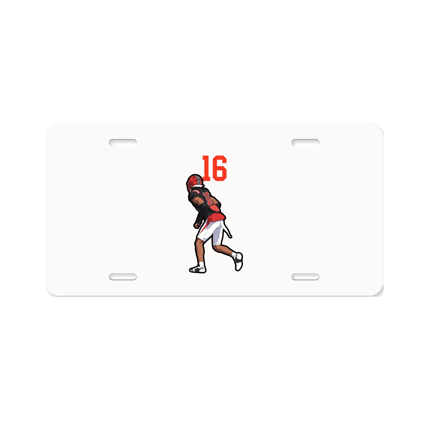 License Plate — Number Top in Classic