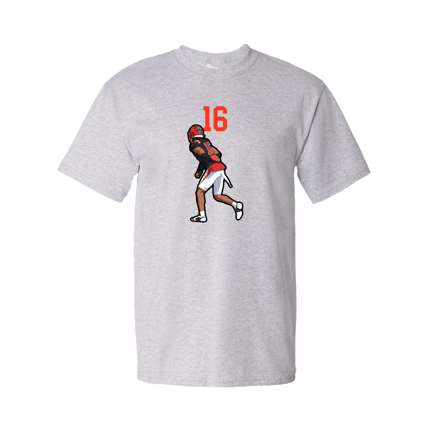 Youth Tee — Number Top in Grey