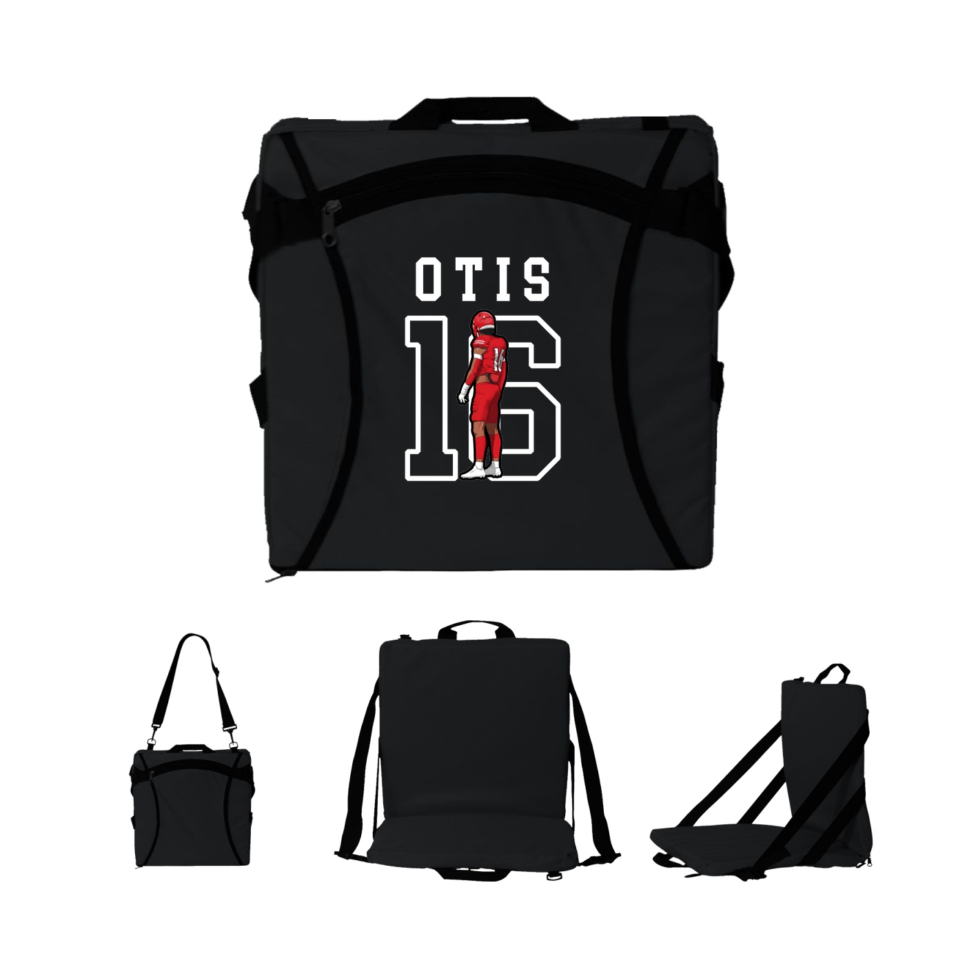 Folding Stadium Seat — Shirsey in Black