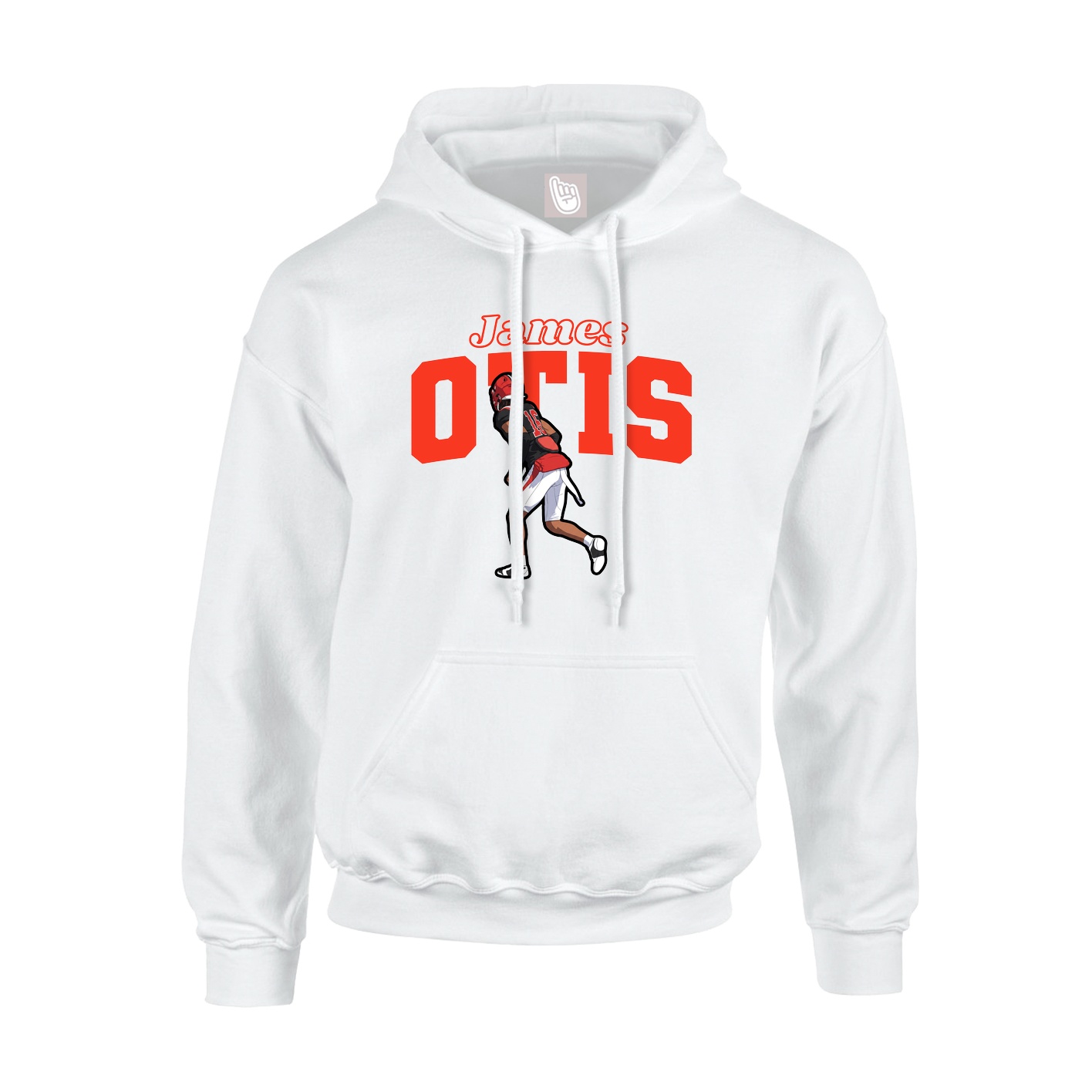 Hoodie — Name Arch in White