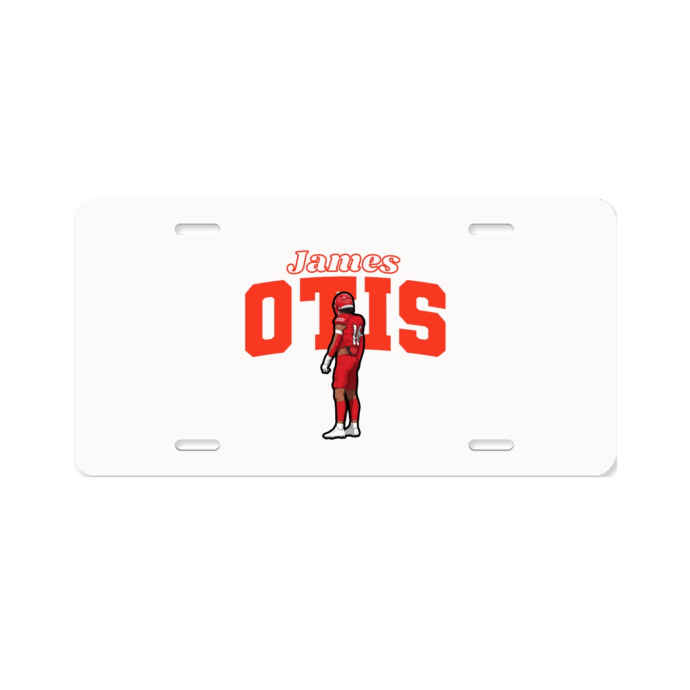 License Plate — Name Arch in Classic
