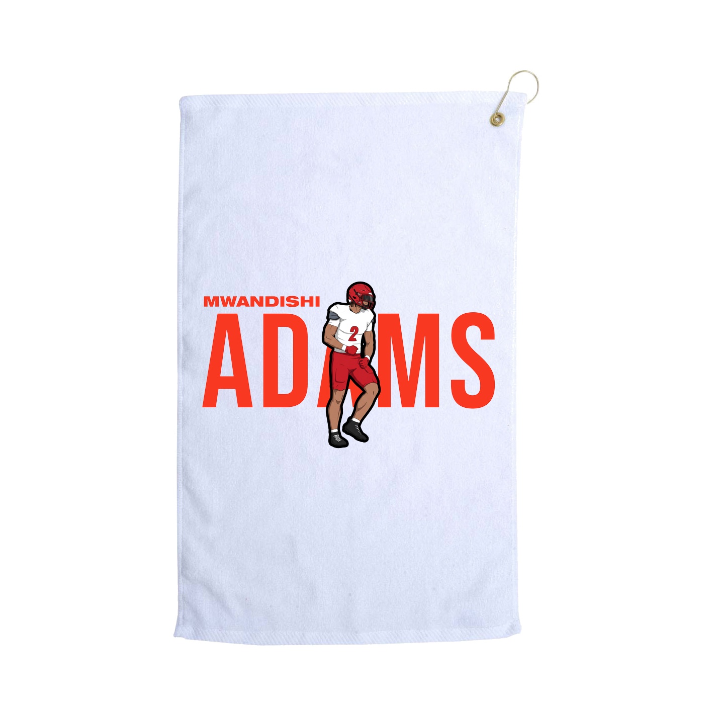 Golf Towel — Player Name in White