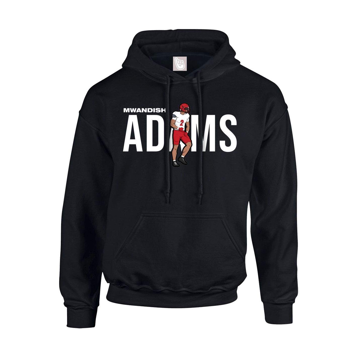 Youth Hoodie — Player Name in Black