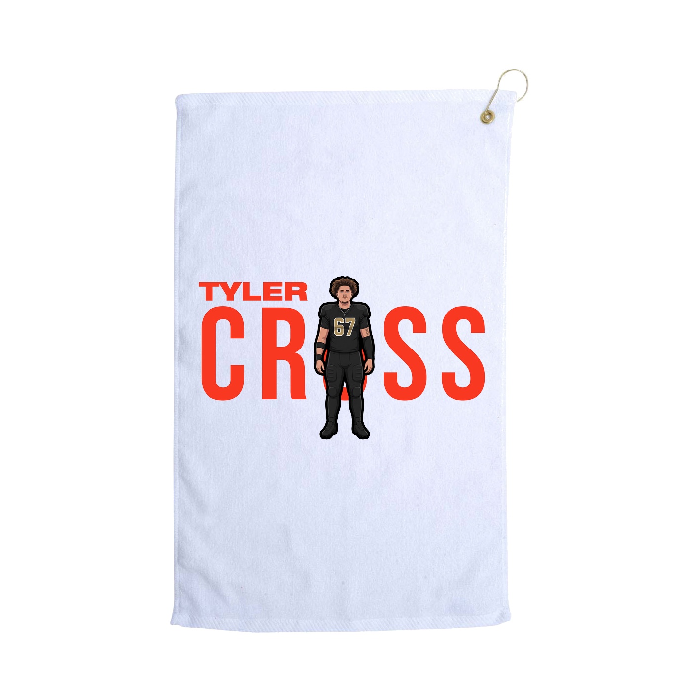 Golf Towel — Player Name in White