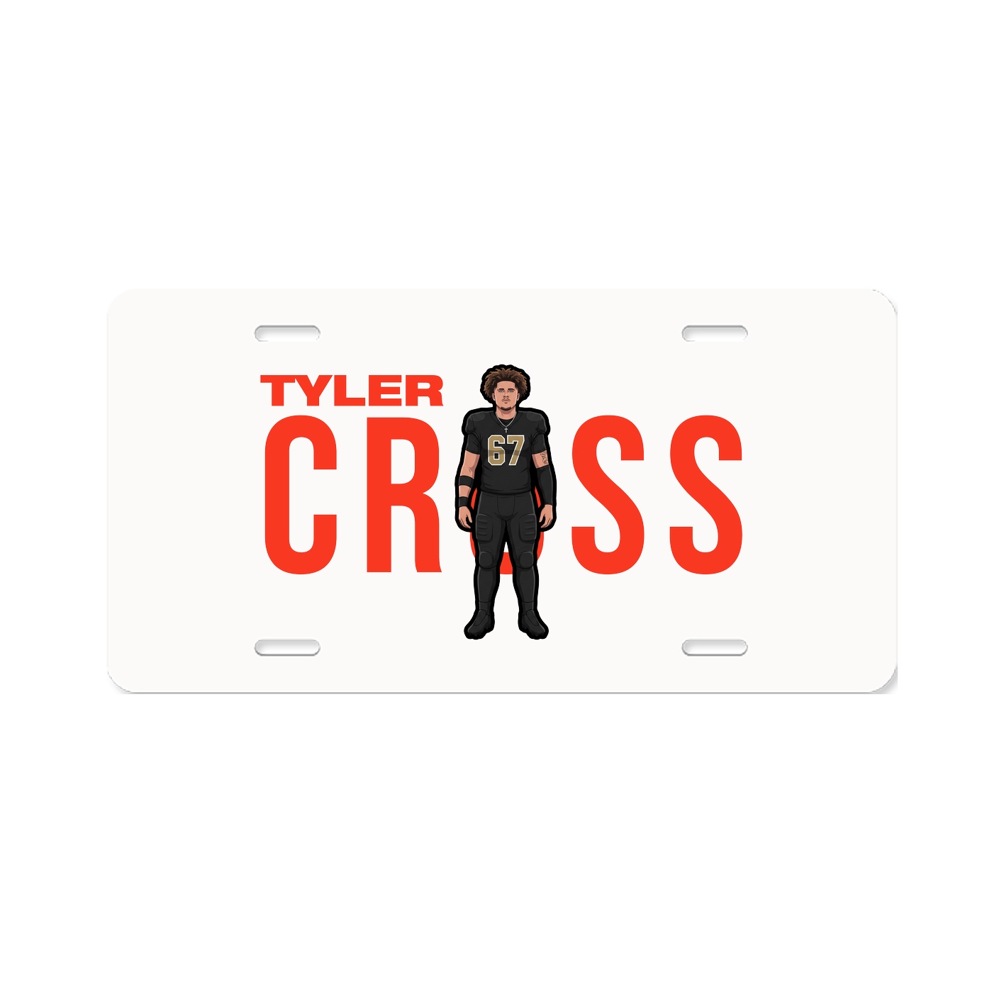 License Plate — Player Name in Classic