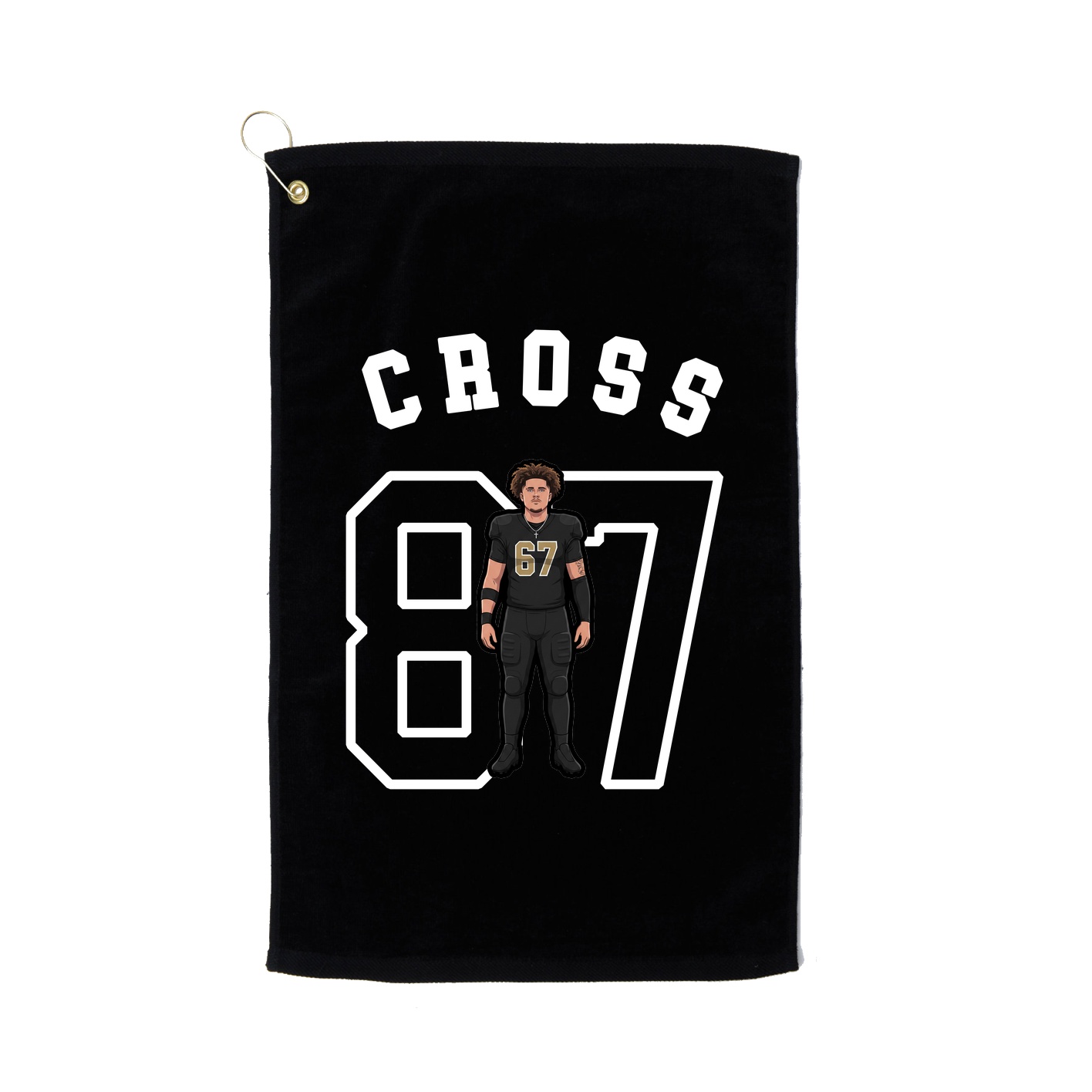 Golf Towel — Shirsey Arch in Black