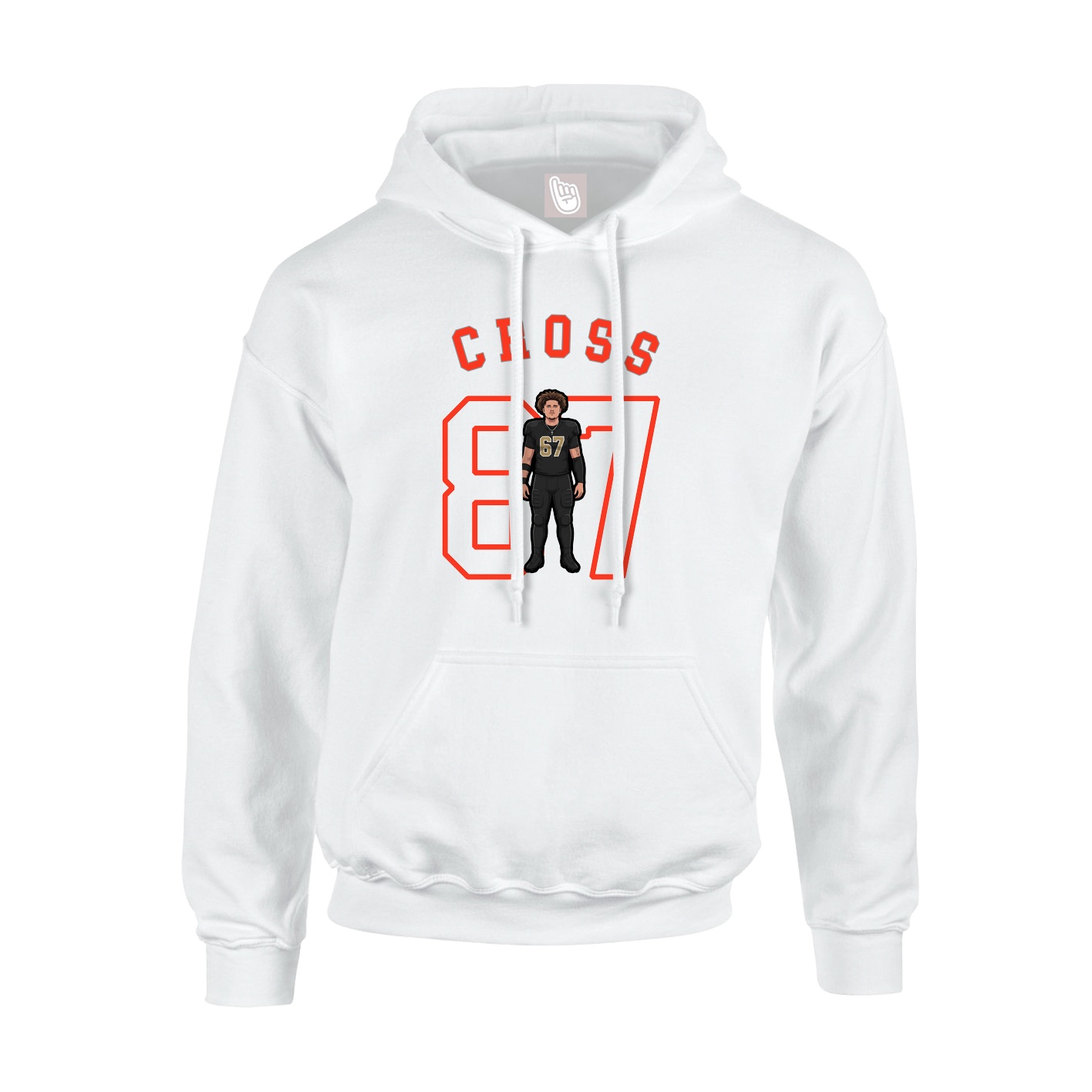 Youth Hoodie — Shirsey Arch in White