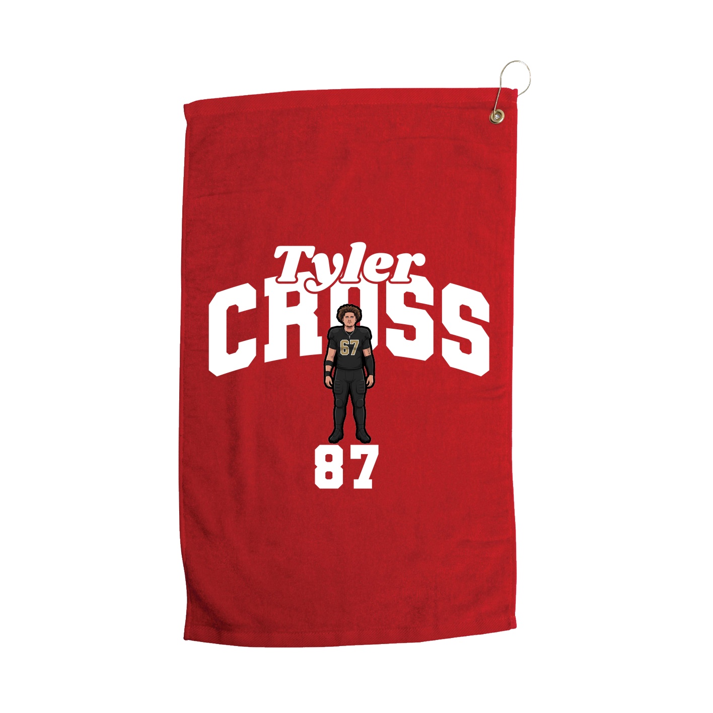 Golf Towel — Signature Arch in Red