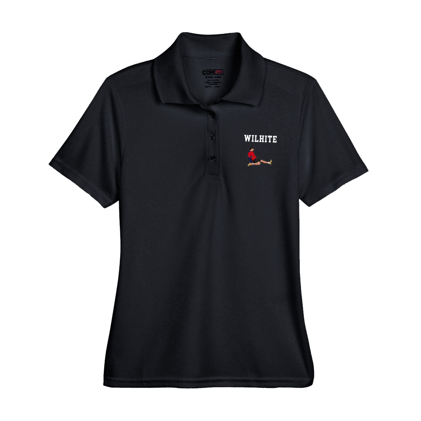Womens Performance Polo — Shirsey in Black