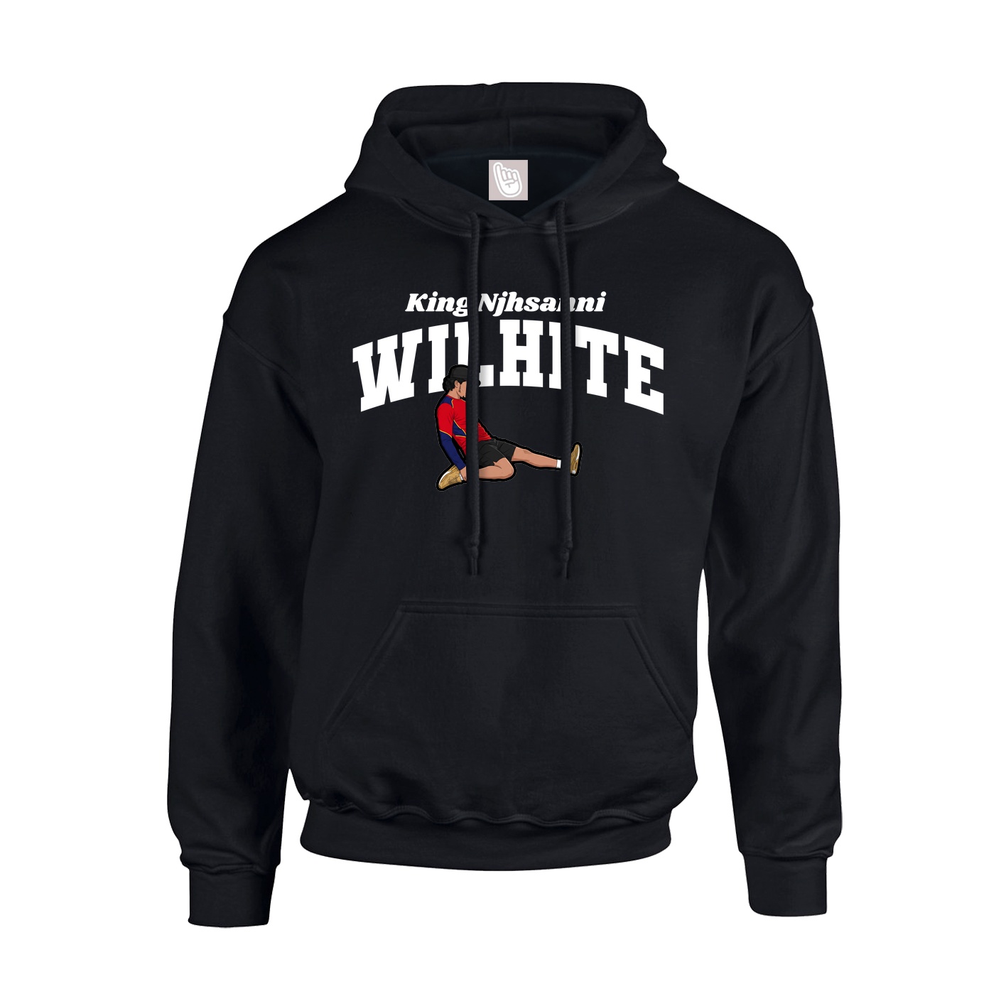 Youth Hoodie — Signature Arch in Black