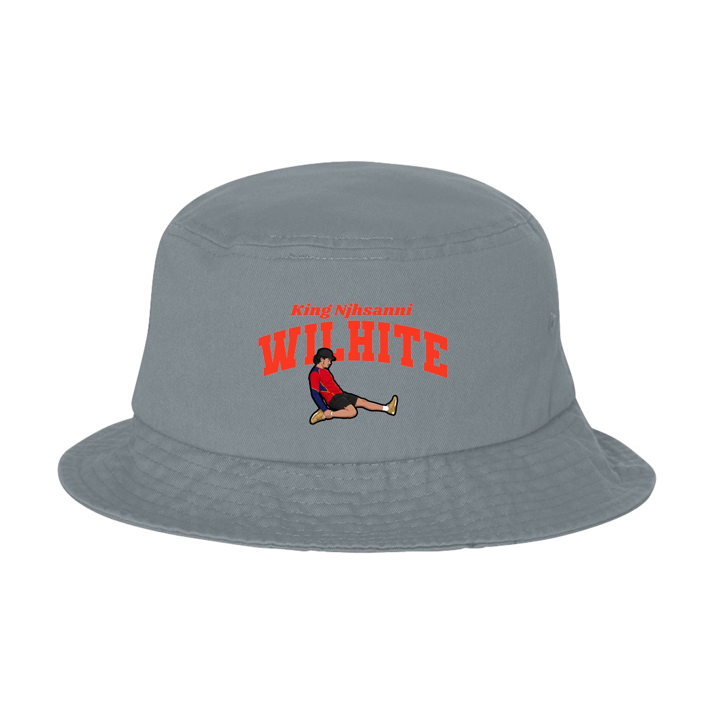 Bucket Cap — Signature Arch in Grey