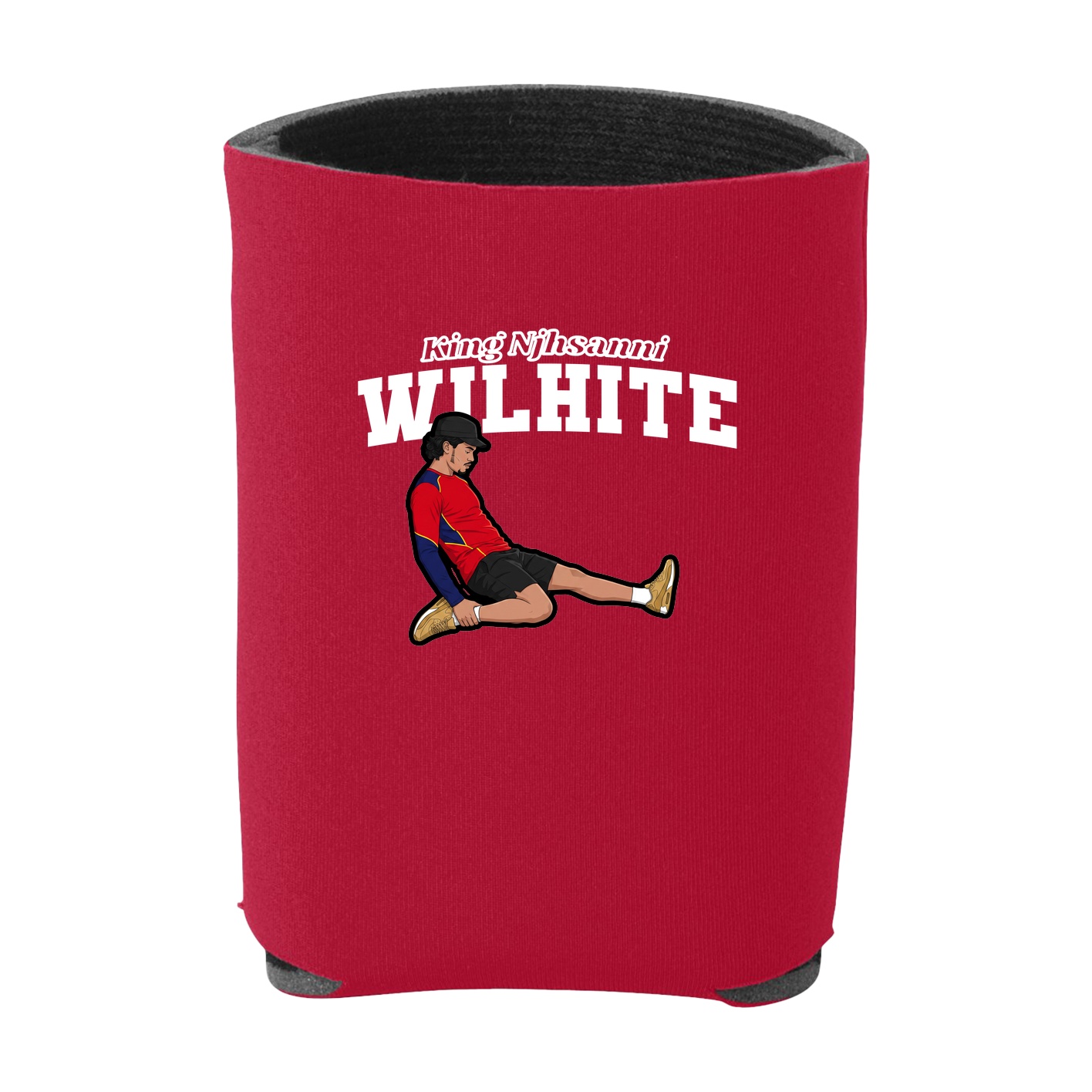 Can Holder — Name Arch in Red