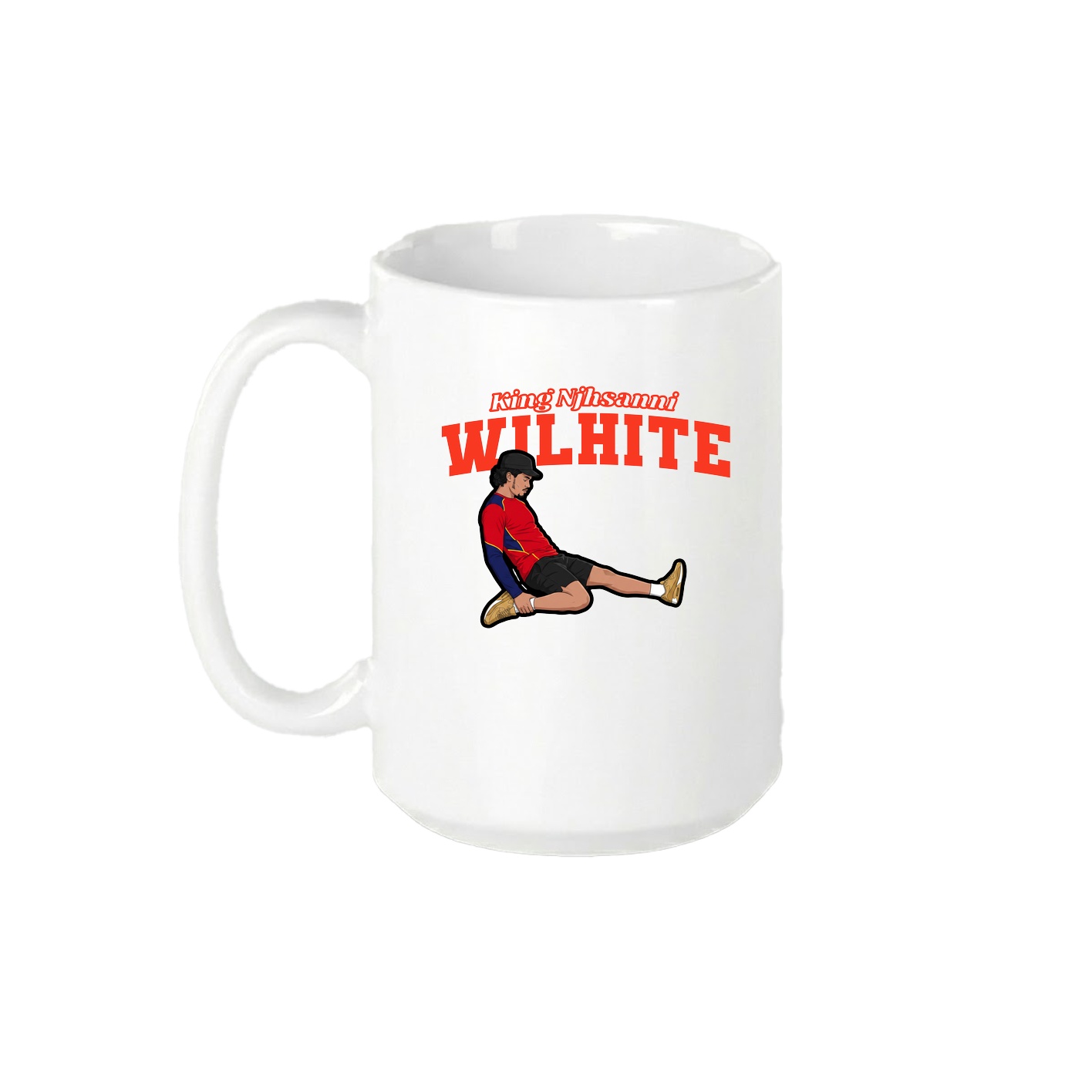 15oz Coffee Mug — Name Arch in White
