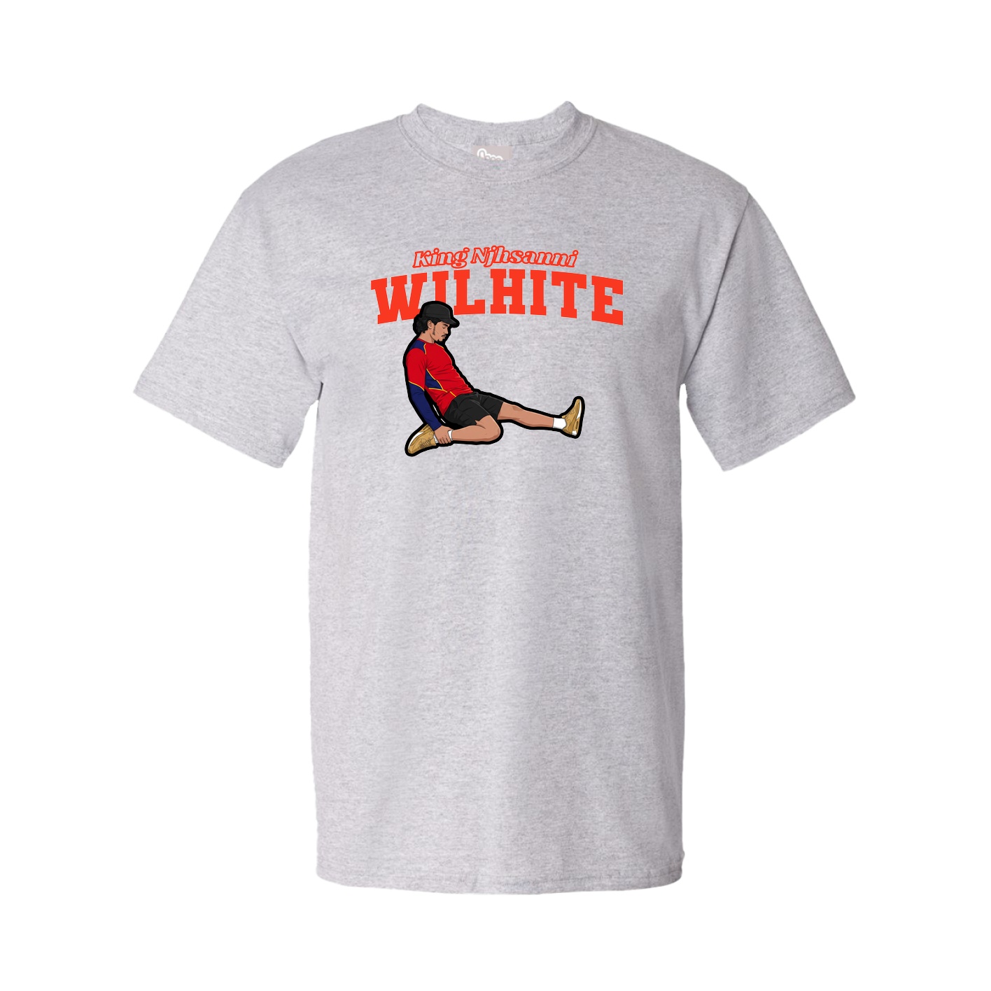 Youth Tee — Name Arch in Grey