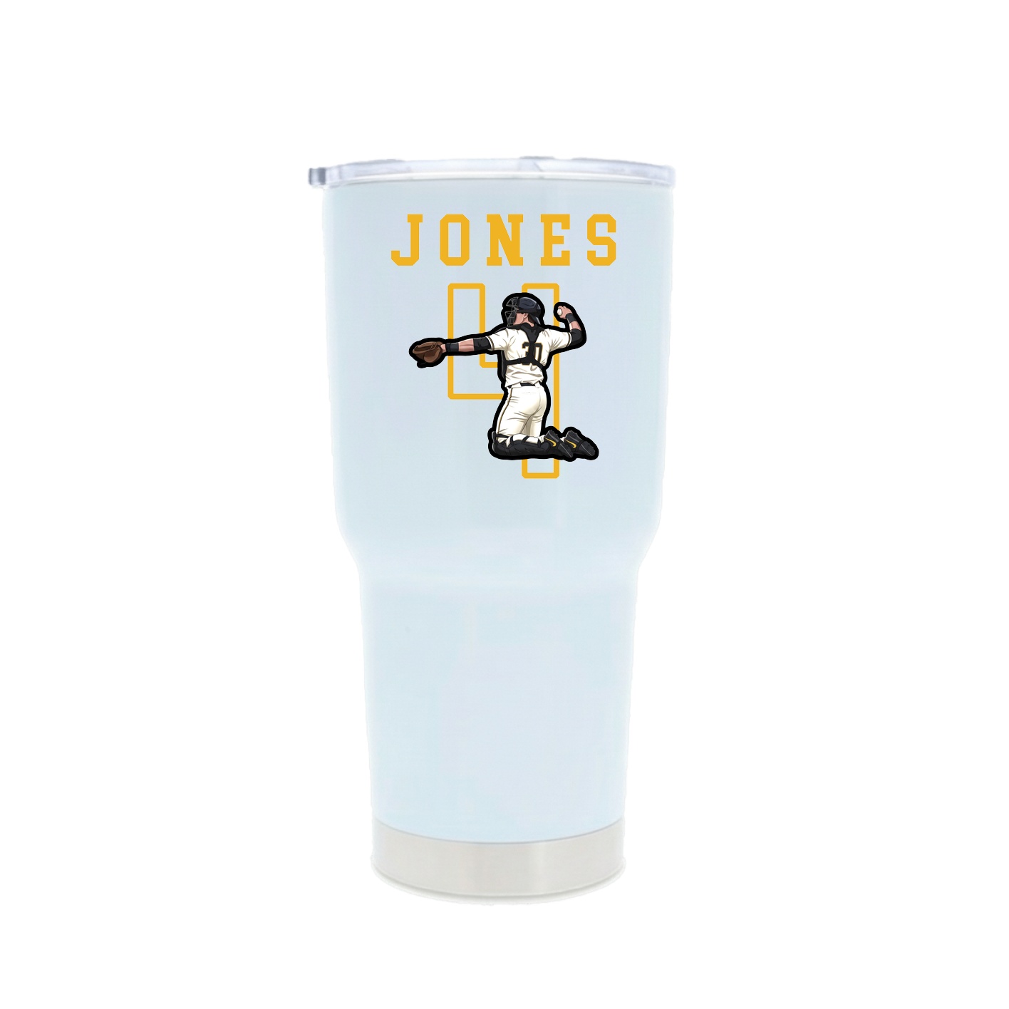 30oz Stainless Steel Tumbler — Shirsey in White