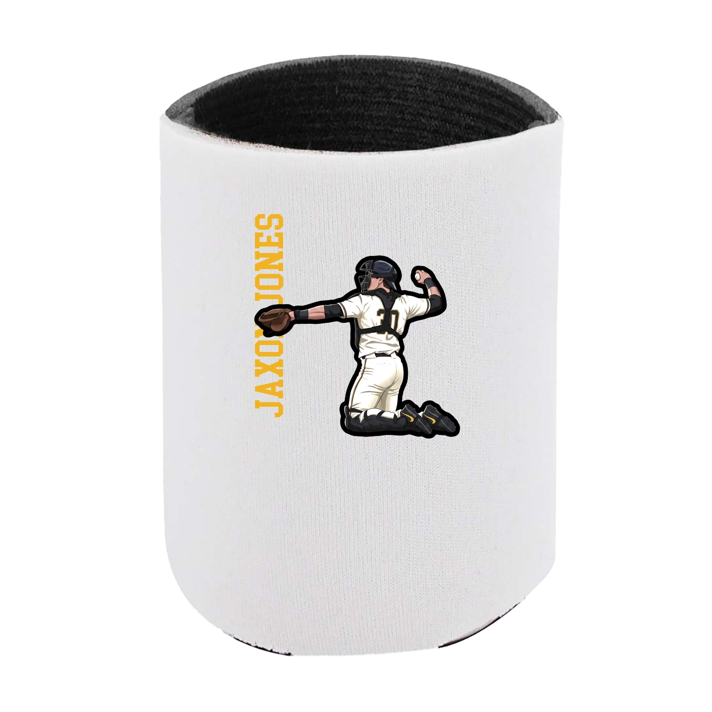 Can Holder — Name Vertical in White