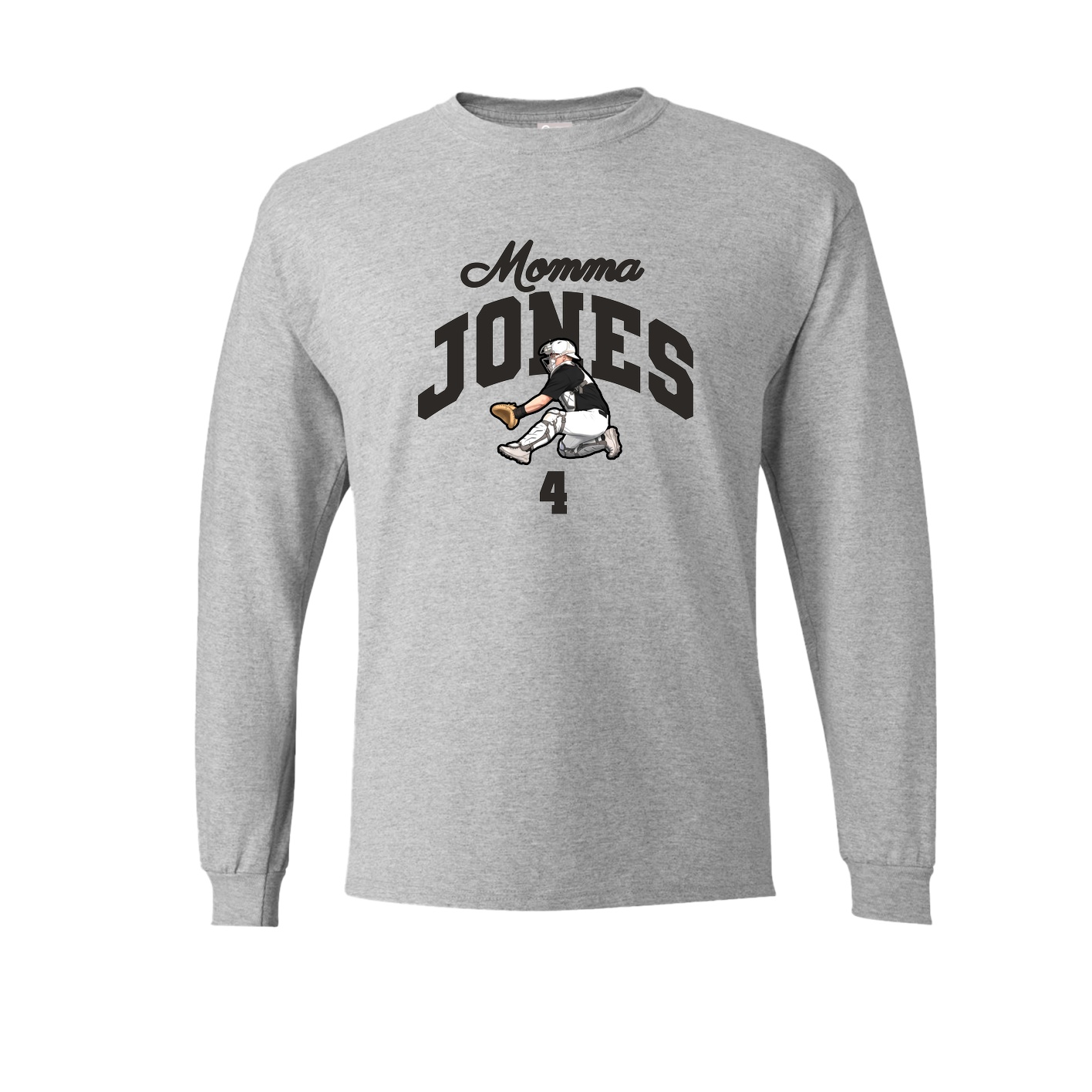 Long Sleeve Tee — Mothers Day Arch in Grey