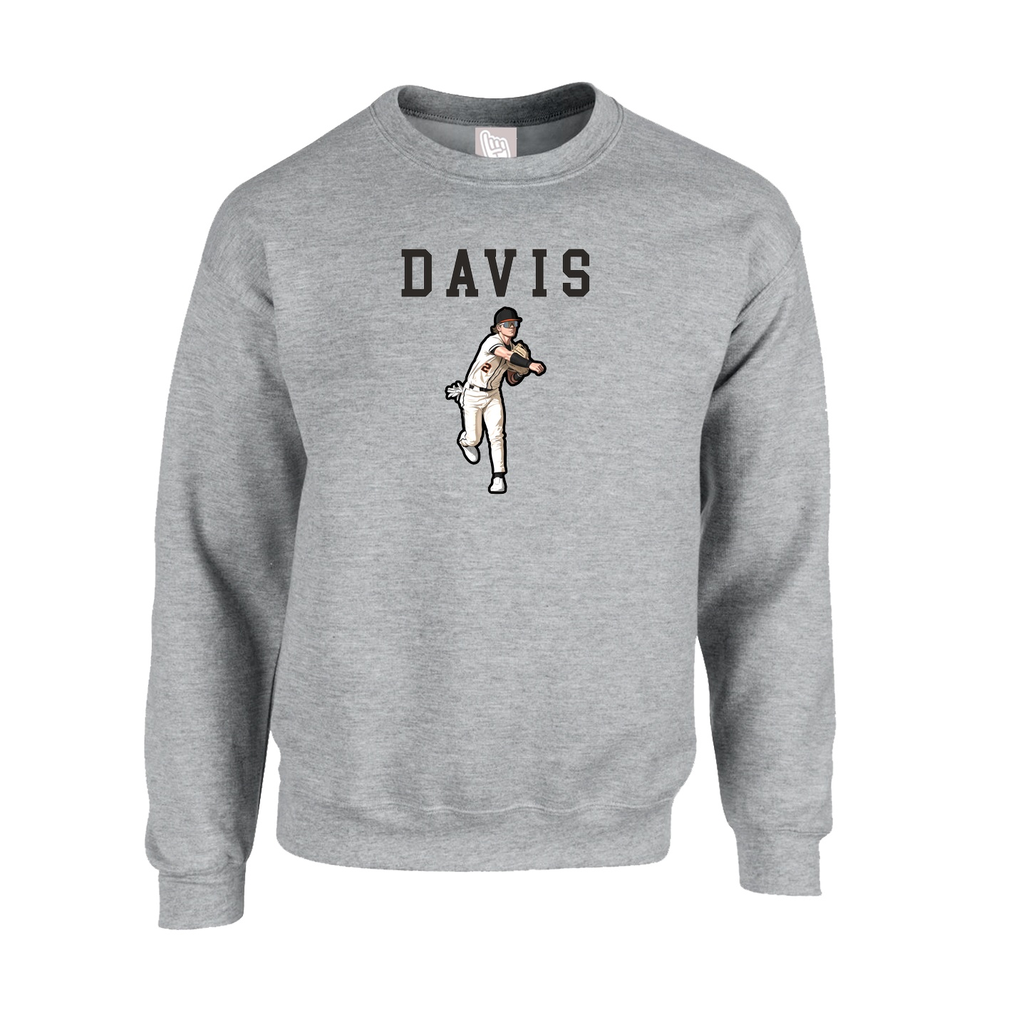 Fleece Crew — Shirsey in Grey